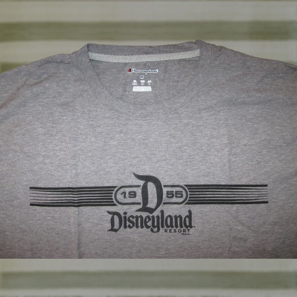 Champion Champion Disneyland T Shirt Mens Medium Gray Short Sleeve Cotton/Polyester Crew Neck Regular Fit Graphics Christmas 80s 90s Disneyland Theme Mens Size US M / EU 48-50 / 2 - 1 Thumbnail