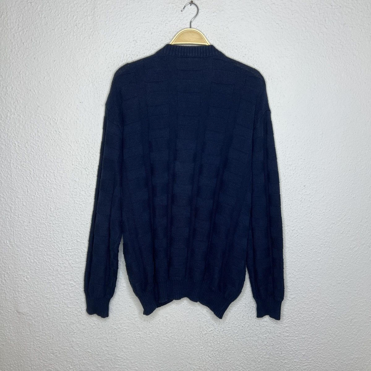 Lacoste × Vintage Lacoste Vintage 90s Navy Cardigan Sweater Streetwear Casual Size US L / EU 52-54 / 3 - 8 Thumbnail