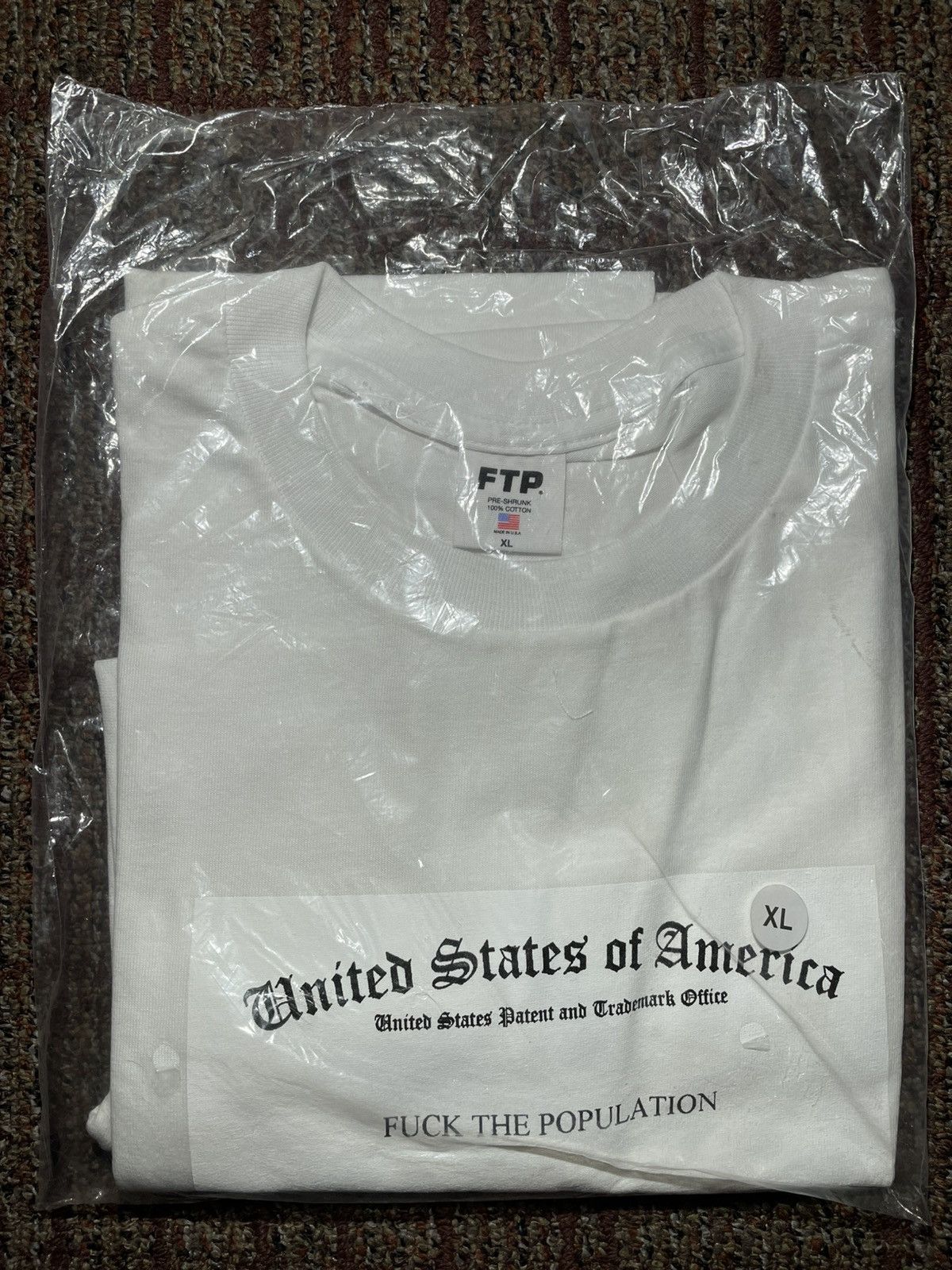 Fuck The Population FTP Trademark Tee (X-Large) Size US XL / EU 56 / 4 - 2 Thumbnail