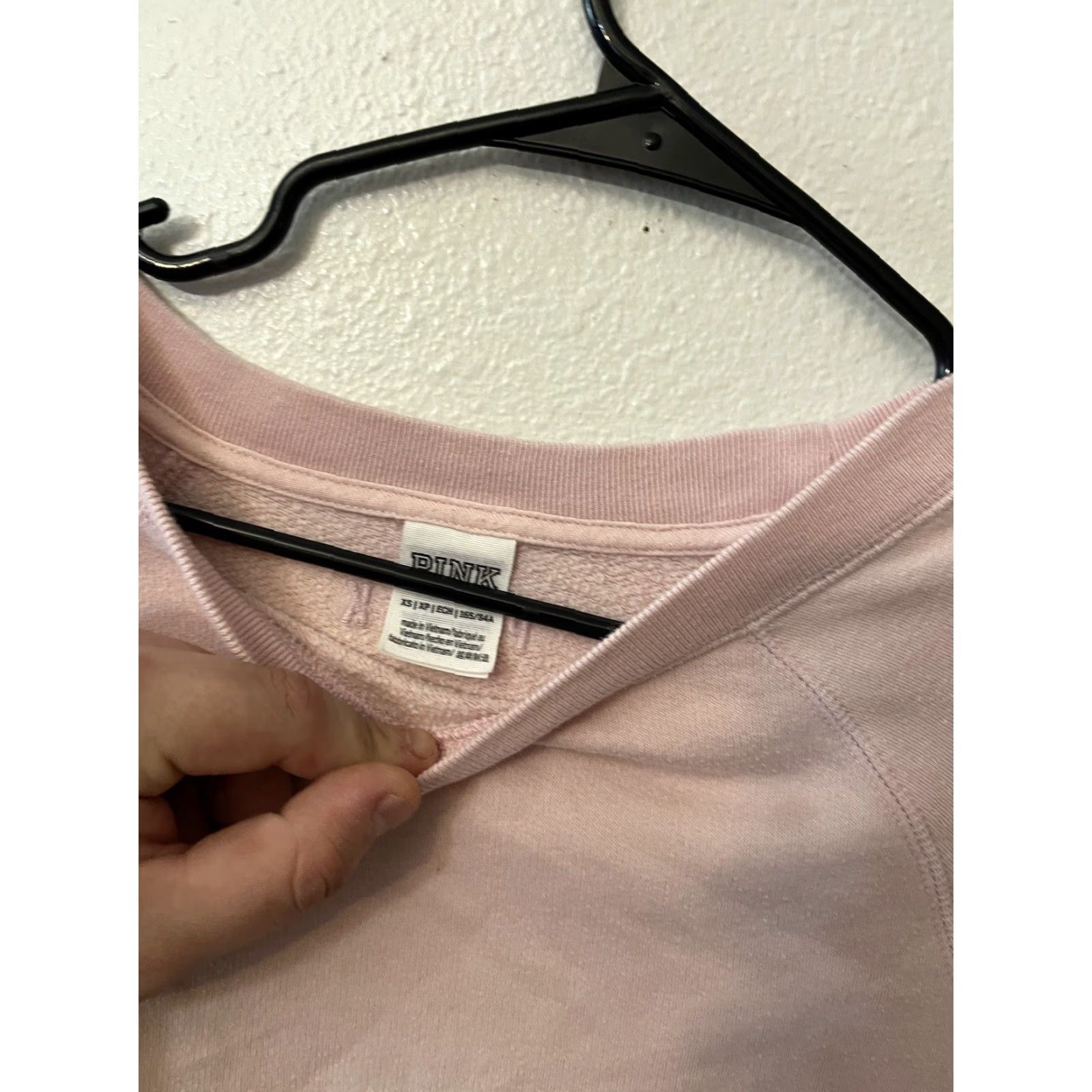 Vintage PINK Victoria's Secret Womens Sweatshirt XS Pink Rose Pullover Activewear Emroidered Size XS / US 0-2 / IT 36-38 - 2 Thumbnail
