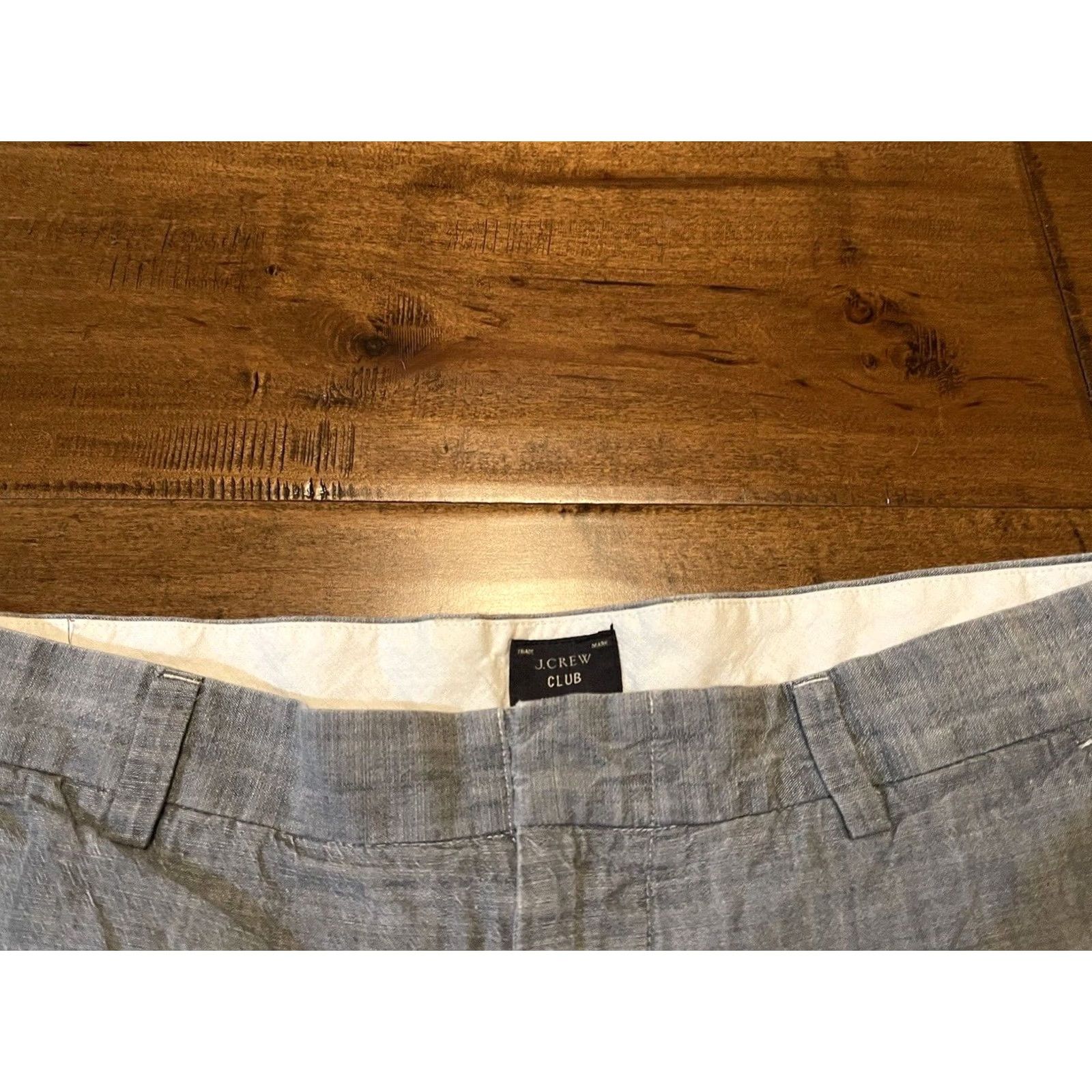 J.Crew J.CREW Chino Shorts Gray Men's 33 Casual Preppy Chambray Club A0873 Size US 34 / EU 50 - 2 Thumbnail
