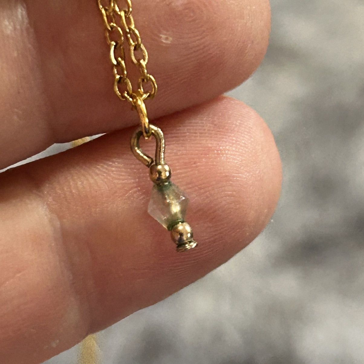 Handmade Handcrafted vintage elbait tourmaline minimalist necklace Size ONE SIZE - 5 Thumbnail