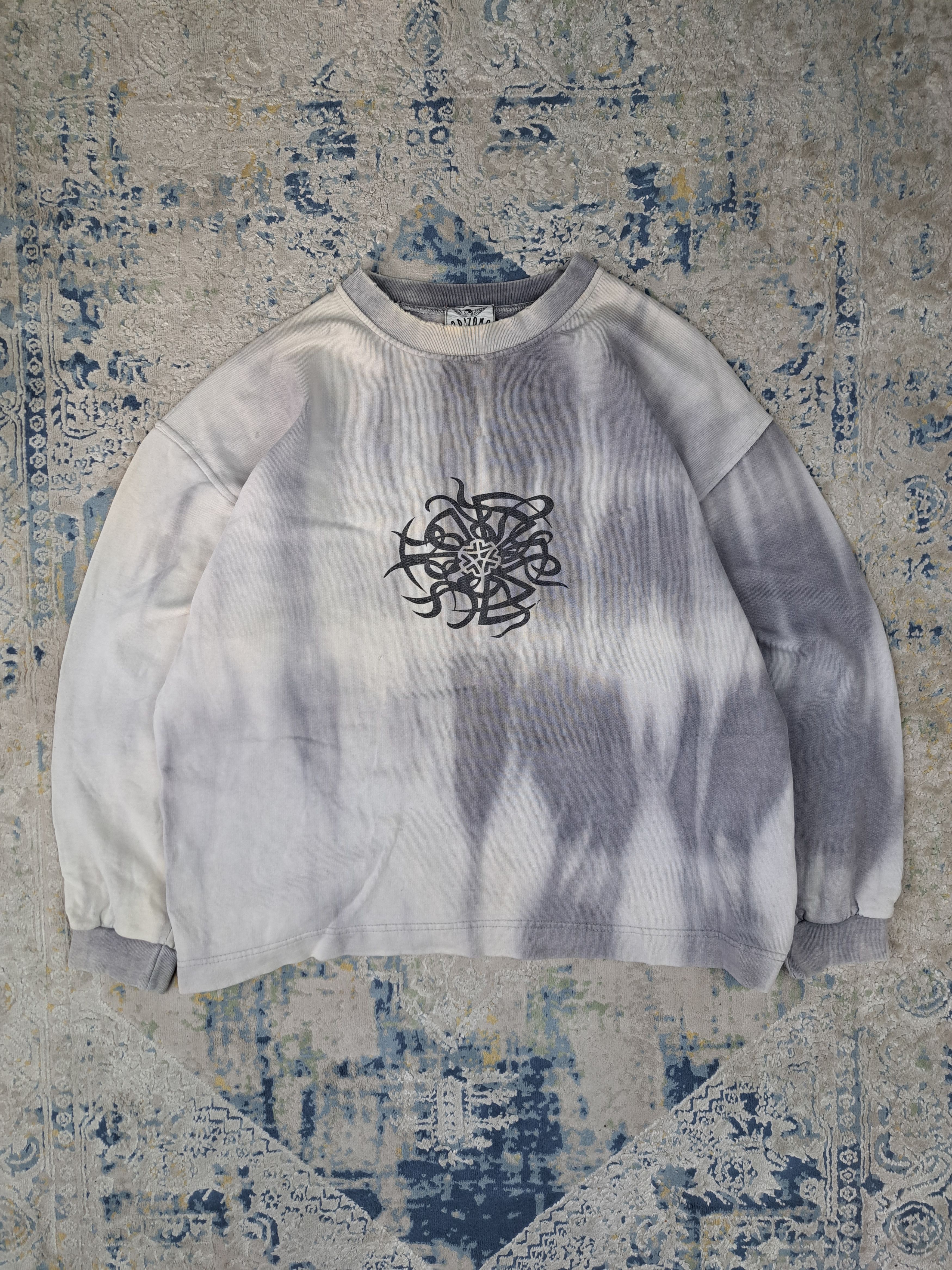 Vintage VTG 90s Gabber Techno Sweatshirt Like Thunderdome Aphex Twin Size US XL / EU 56 / 4 - 2 Thumbnail