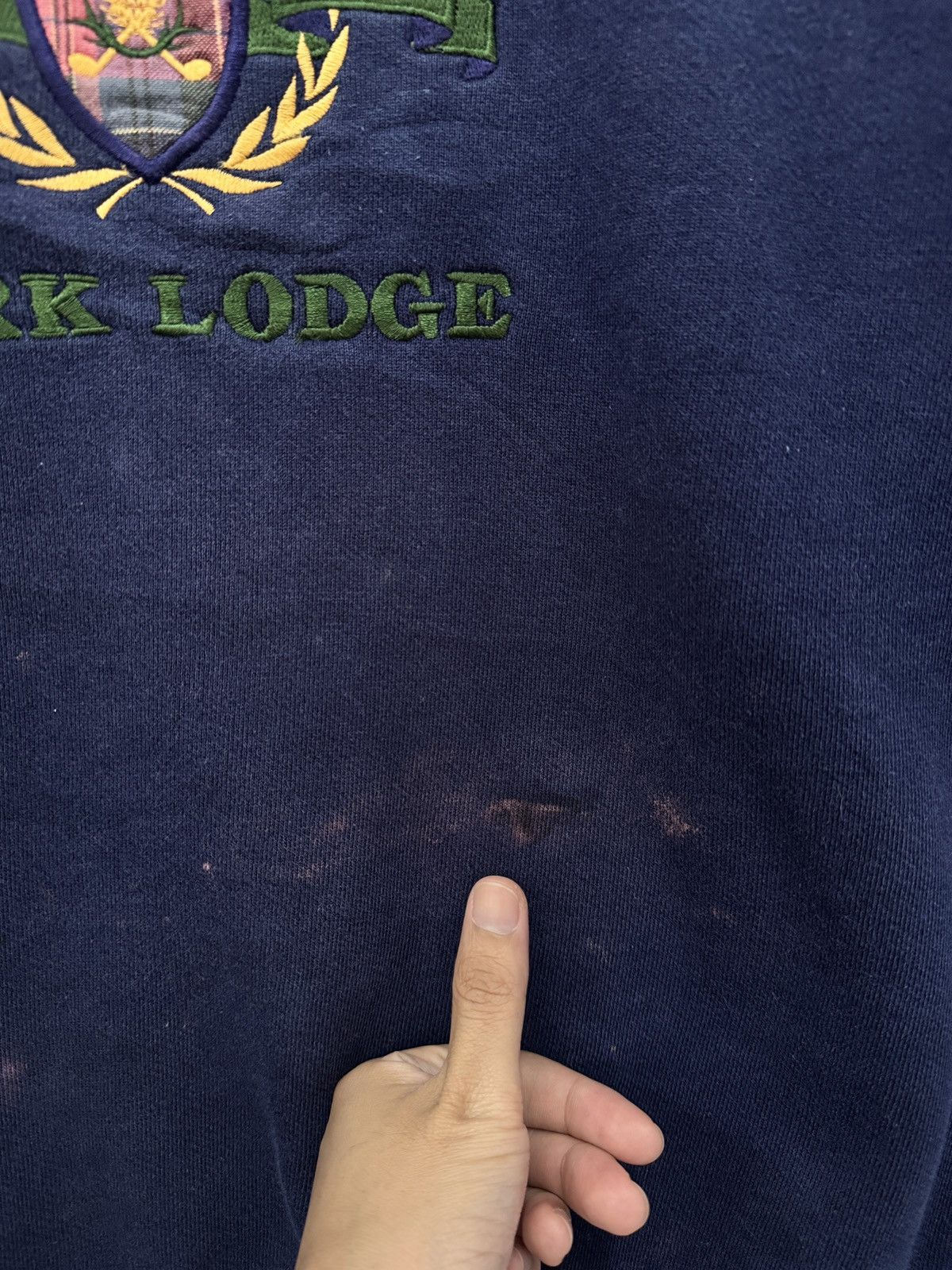 Japanese Brand 🔥 Vintage Distressed Blue Jasper Park Lodge Sweatshirt Size US M / EU 48-50 / 2 - 4 Thumbnail