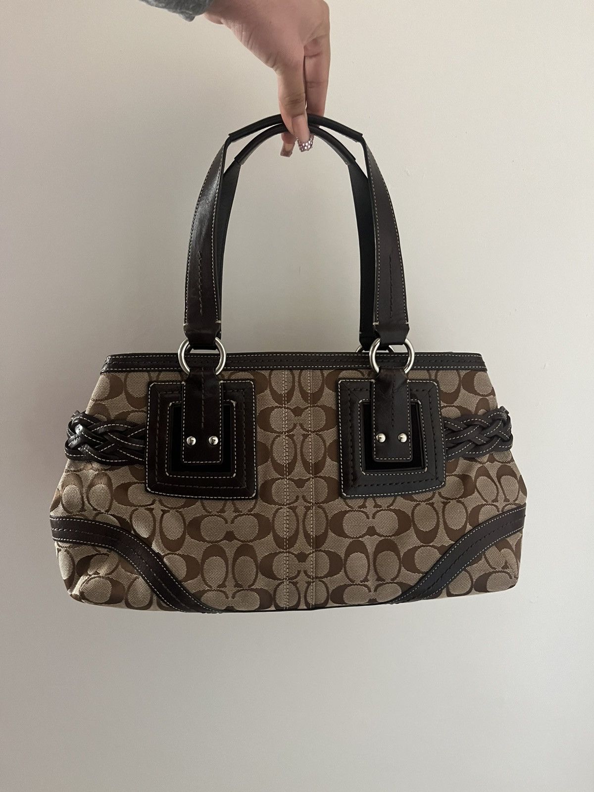 Coach Coach Brown Jacquard Signature Size ONE SIZE - 3 Thumbnail
