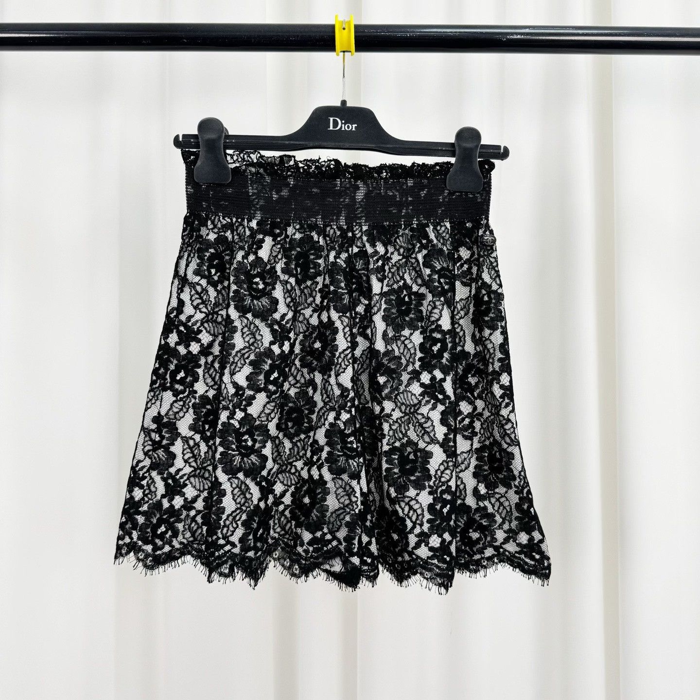 Chanel Chanel Black Lace Logo Shorts Size 34" / US 12 / IT 48 - 1 Thumbnail