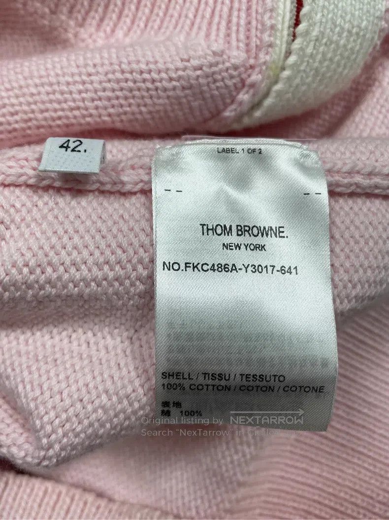 Thom Browne Thom Browne Pink Floral Four Striped Knit Cardigan Size M / US 6-8 / IT 42-44 - 6 Thumbnail