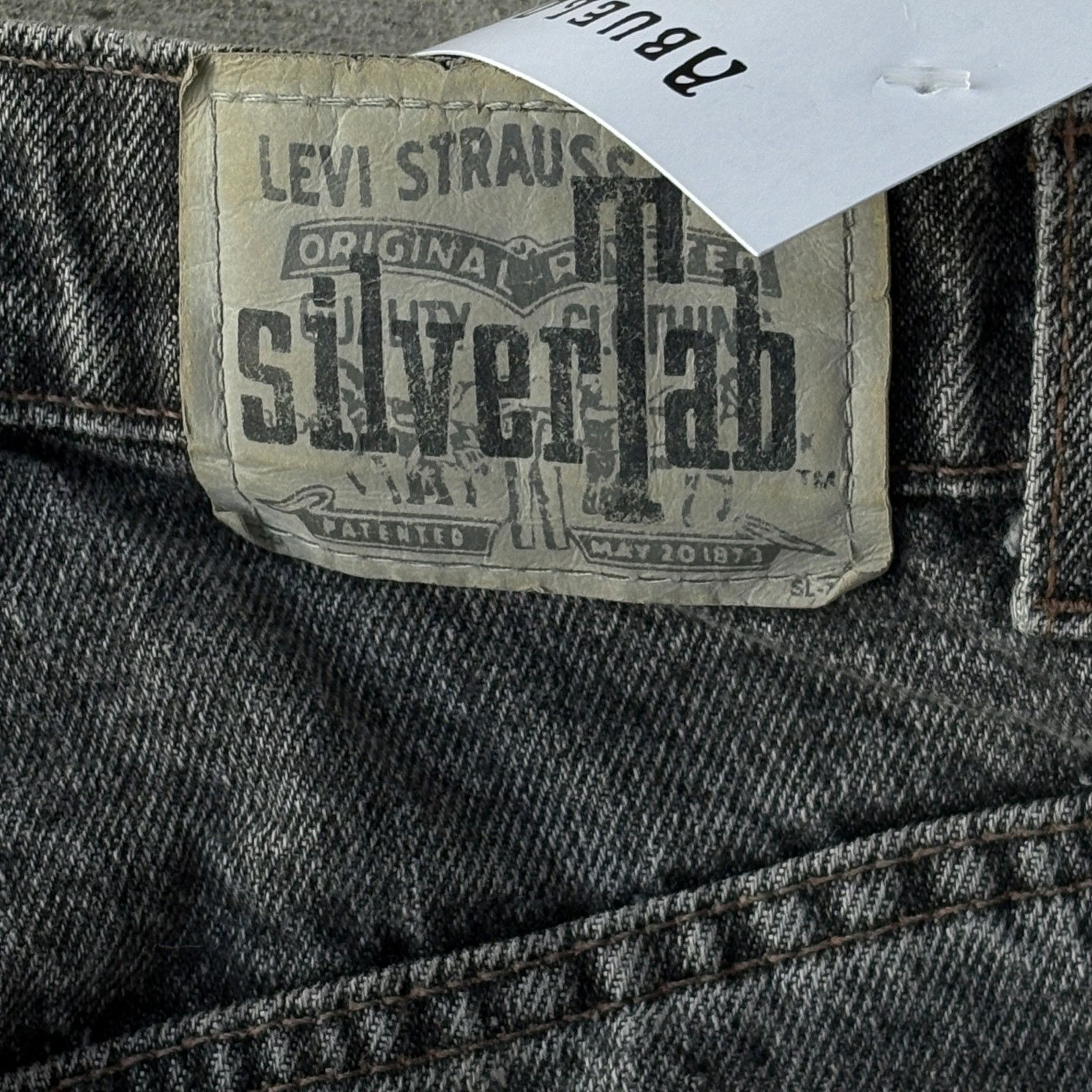 Levi's VTG Baggy Jeans | Levi’s SilverTab Gray | Y2K Streetwear Size US 33 - 6 Thumbnail