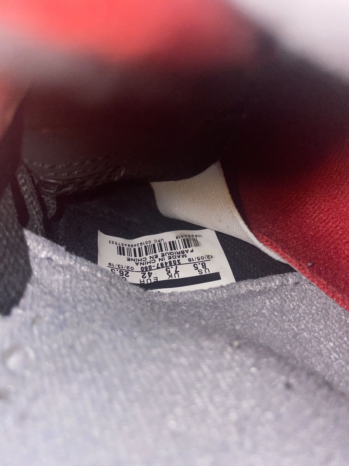 Jordan Brand Air Jordan 4 Retro Bred 2019 Size US 8.5 / EU 41-42 - 9 Thumbnail