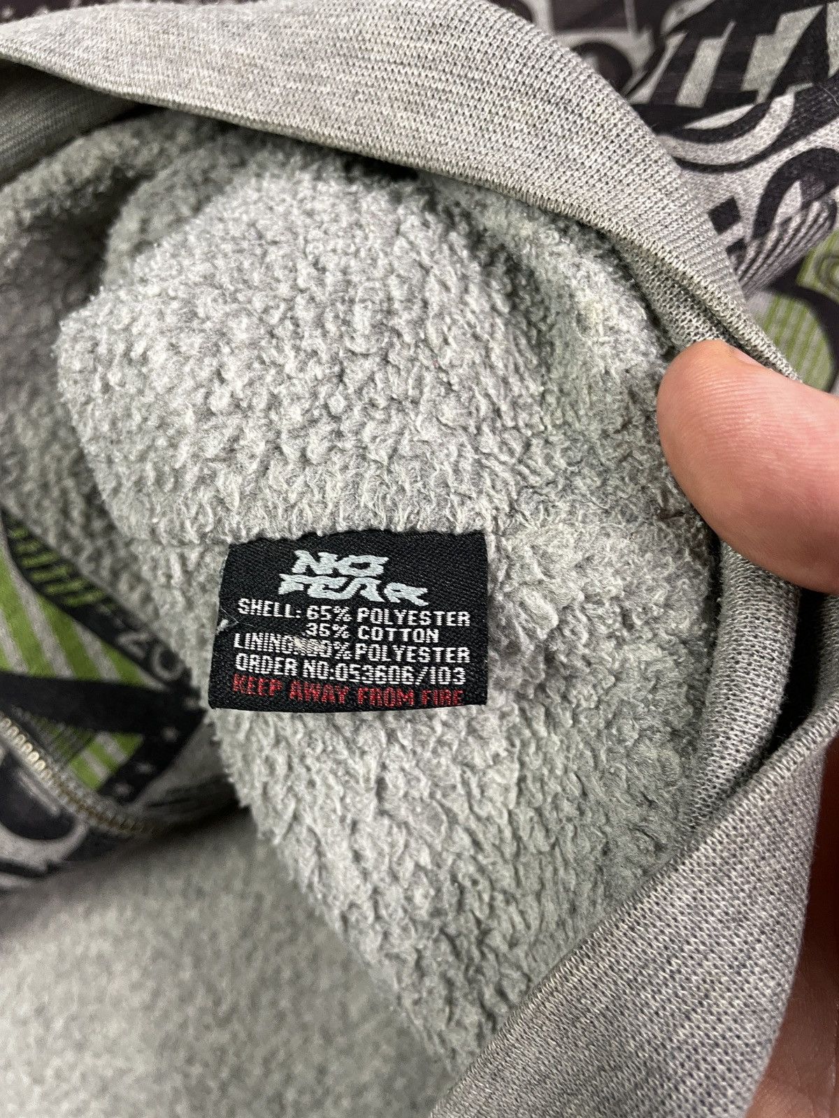 No Fear × Vintage Vintage Crazy Y2K No Fear Hip Hop Hoodie Zip Size US XL / EU 56 / 4 - 5 Thumbnail