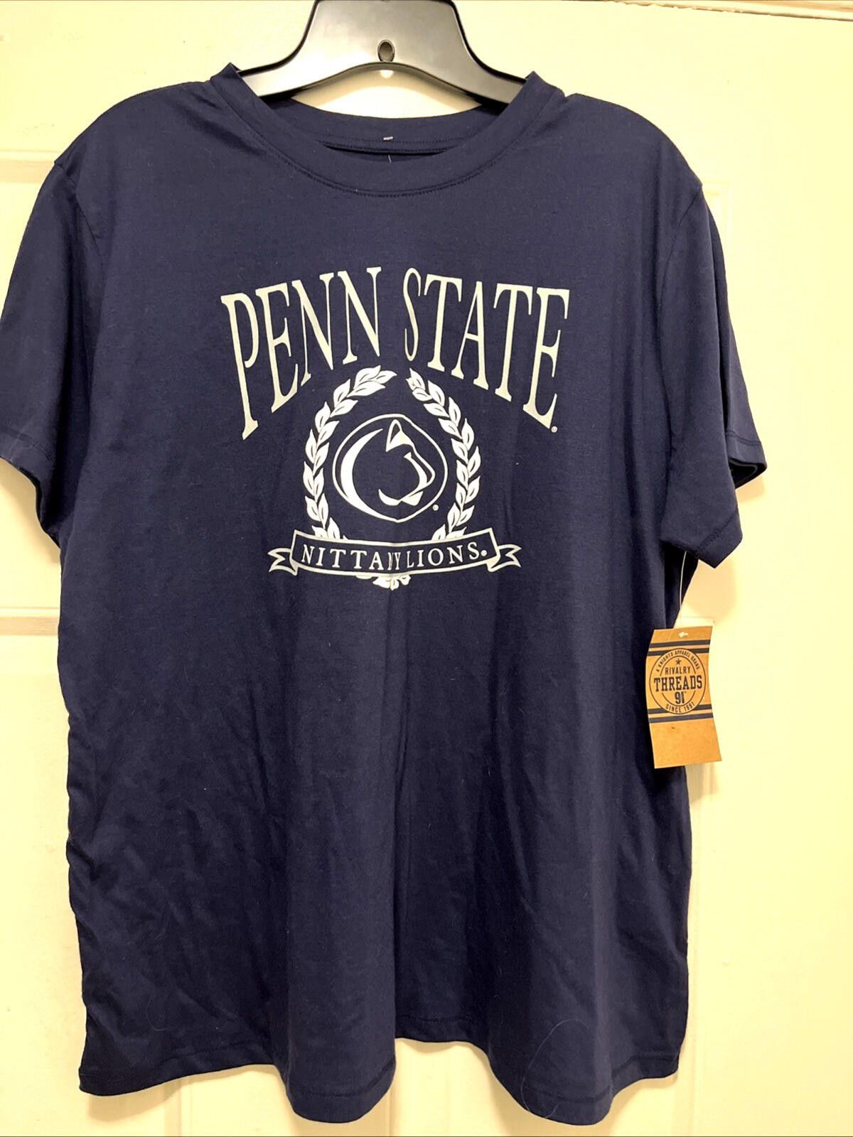 Penn Penn State Boys 16-18 T-shirt Navy Blue E5 Brand Size XL Size ONE SIZE - 1 Thumbnail