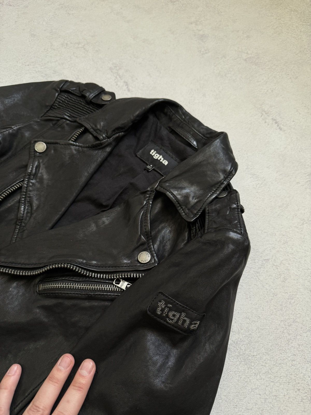 tigha Tigha "James" 10th Anniversary Leather Biker Jacket Moto Size US S / EU 44-46 / 1 - 5 Thumbnail