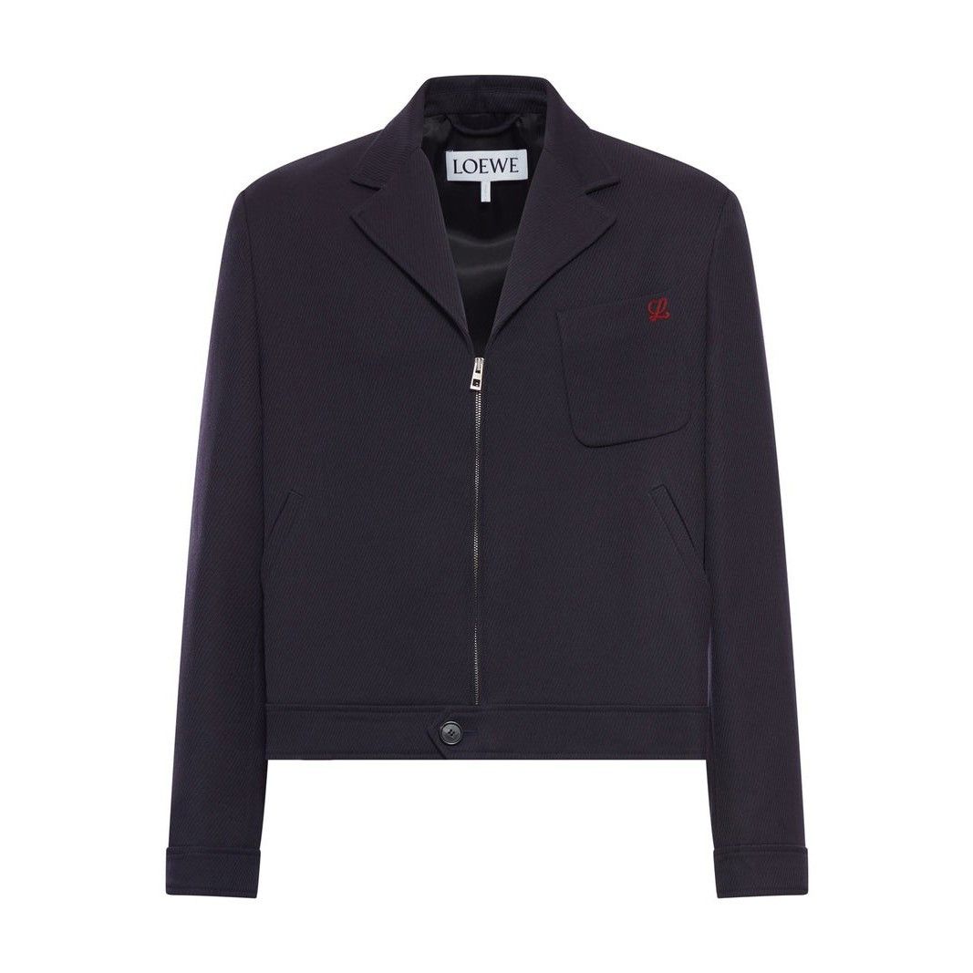 Loewe LOEWE $2500 Dark Navy Blue Wool Jacket New & Authentic (Men' Size US XL / EU 56 / 4 - 1 Preview
