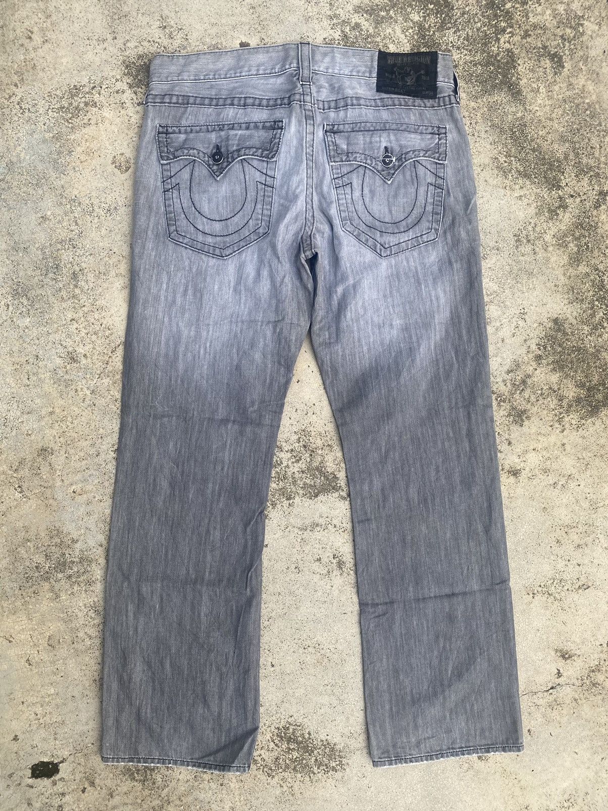 If Six Was Nine × Japanese Brand × True Religion True Religion Fade Loose Straightcut Black Label Edition Size US 39 - 12 Thumbnail