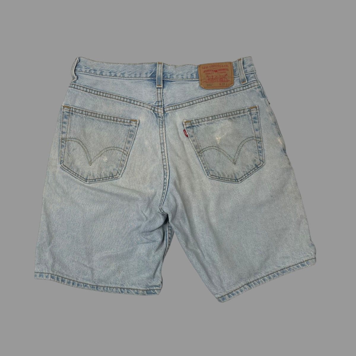Levi's × Vintage Vintage 90s Levi’s faded thrashed 550 denim jeans Size US 32 / EU 48 - 1 Thumbnail