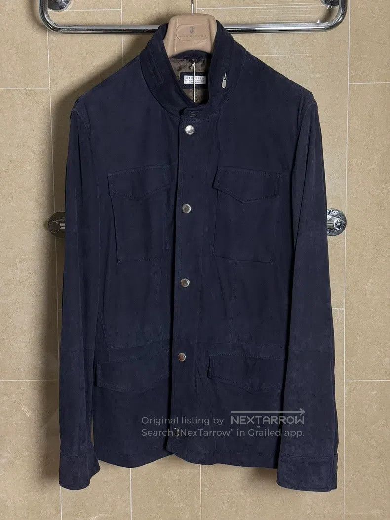 Brunello Cucinelli Brunello Cucinelli Men's leather jacket Size US M / EU 48-50 / 2 - 1 Thumbnail