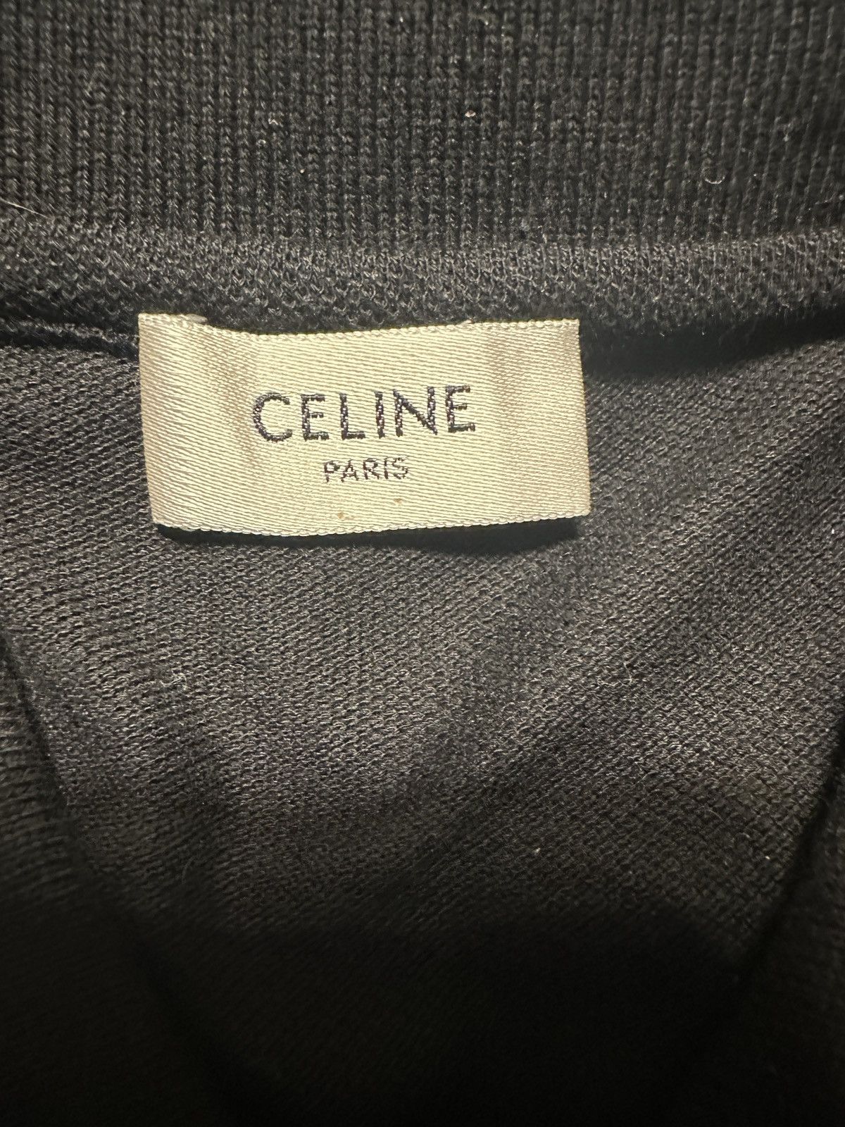 Celine Celine Black Polo Shirt XXL Size US XXL / EU 58 / 5 - 4 Thumbnail