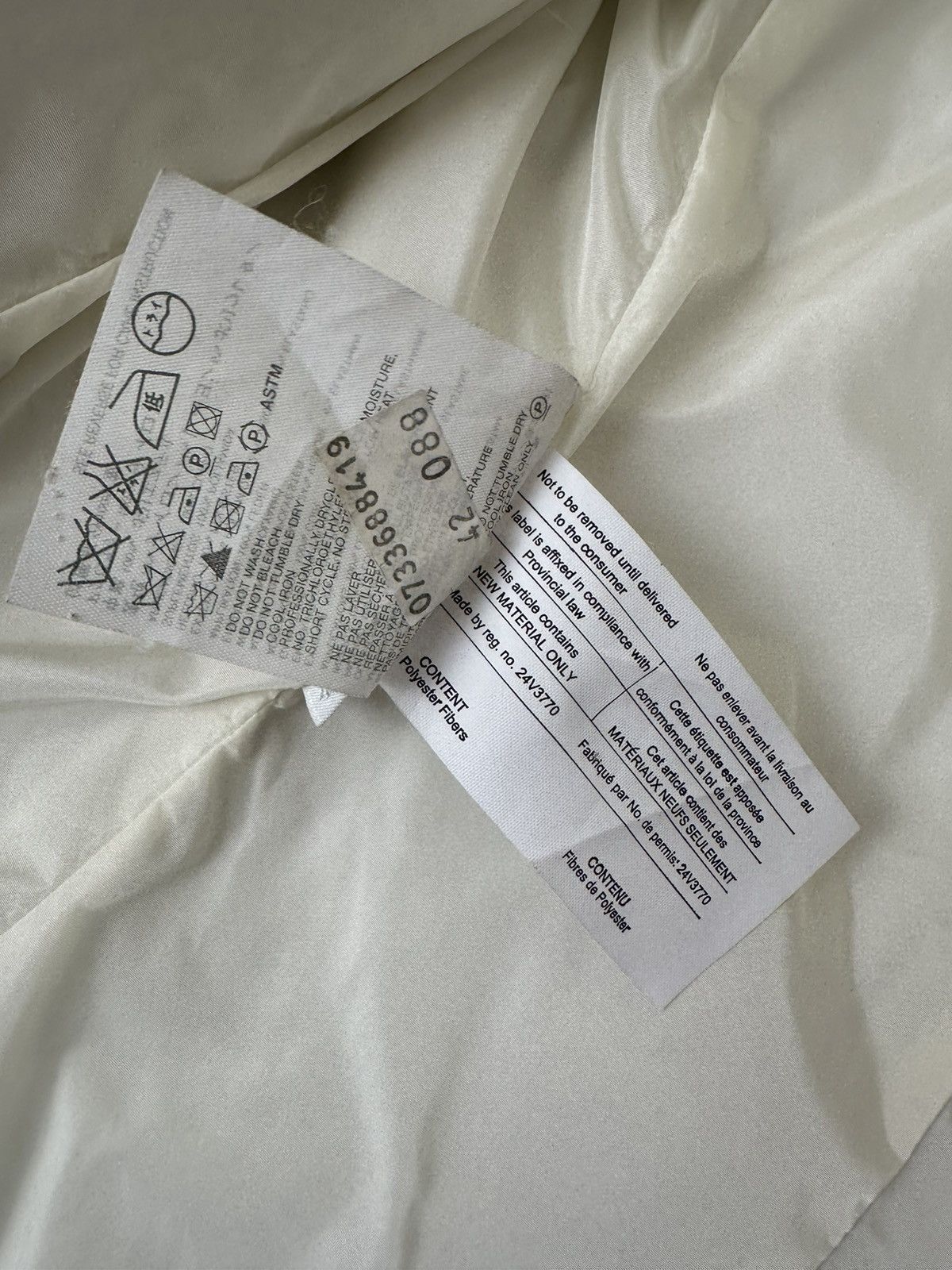 Prada Prada - S/S1999 Zip-Up Soft Shell Rider Jacket - Ivory White Size M / US 6-8 / IT 42-44 - 20 Thumbnail