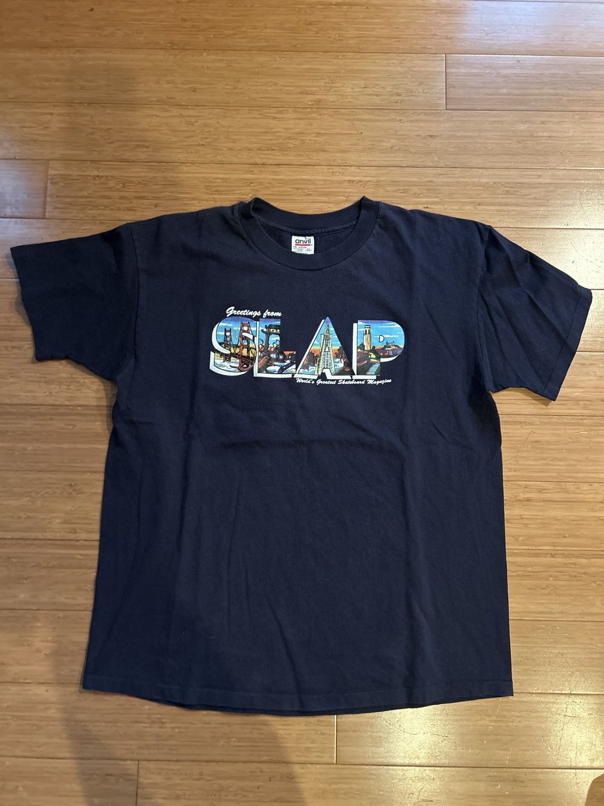 Anvil Slap Magazine 90s Skate Tee Size US XL / EU 56 / 4 - 1 Thumbnail