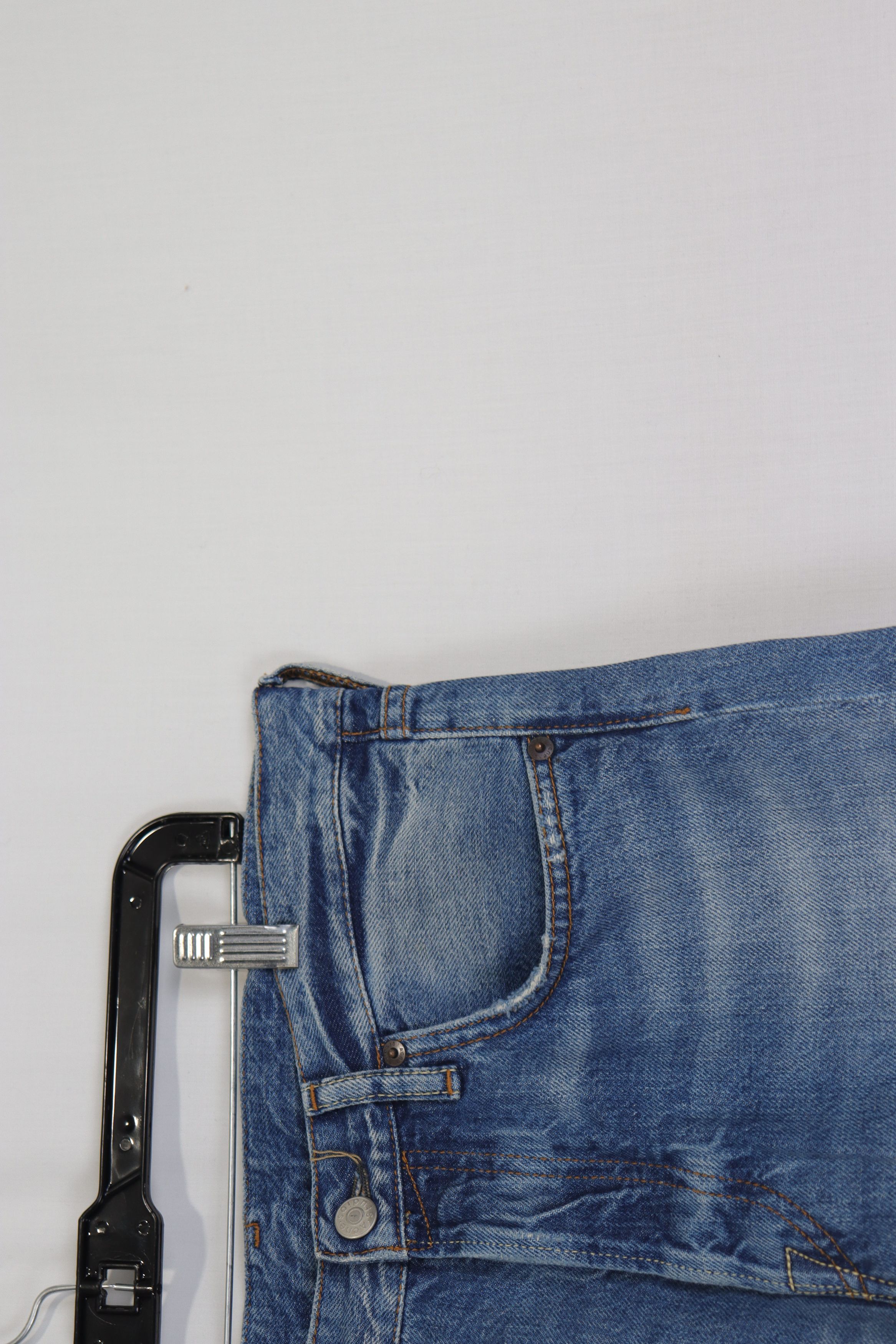 Acne Studios o1rshd11223 1996 Trash Jeans in Mid Blue Size US 31 - 4 Thumbnail