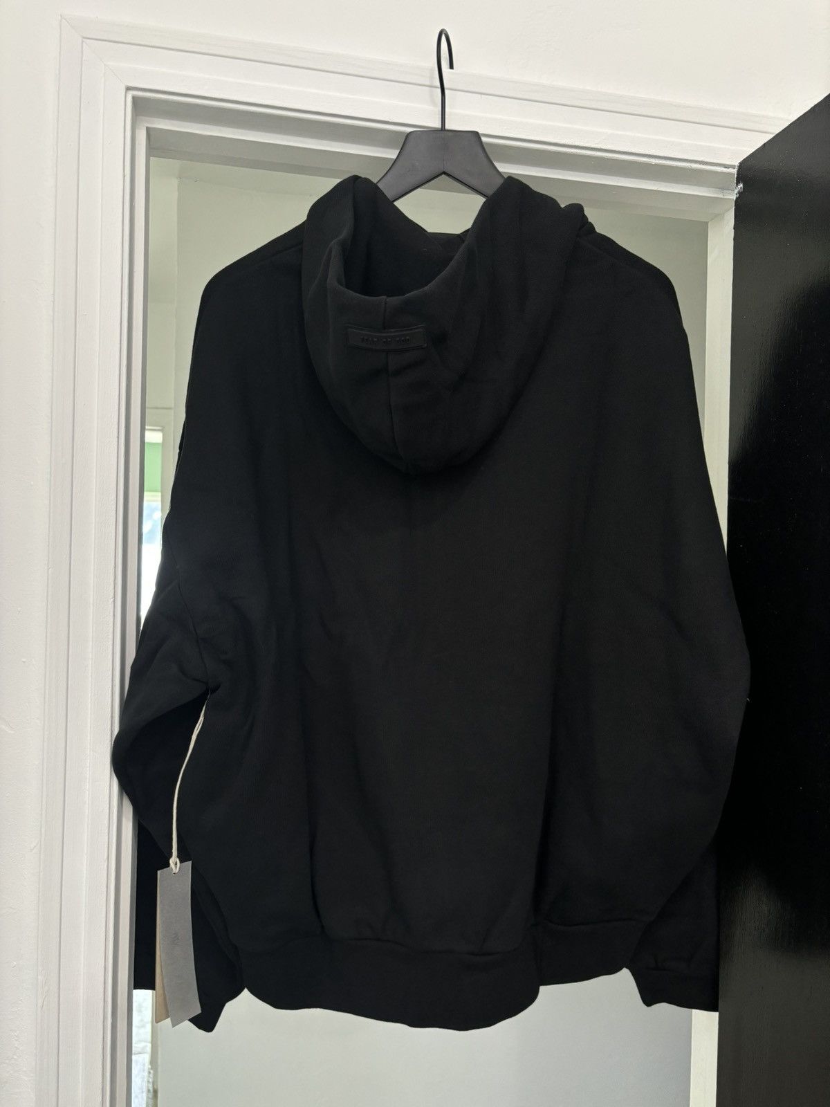 Essentials × FOG × Fear of God FOG Jet Black Hoodie Size US M / EU 48-50 / 2 - 2 Thumbnail