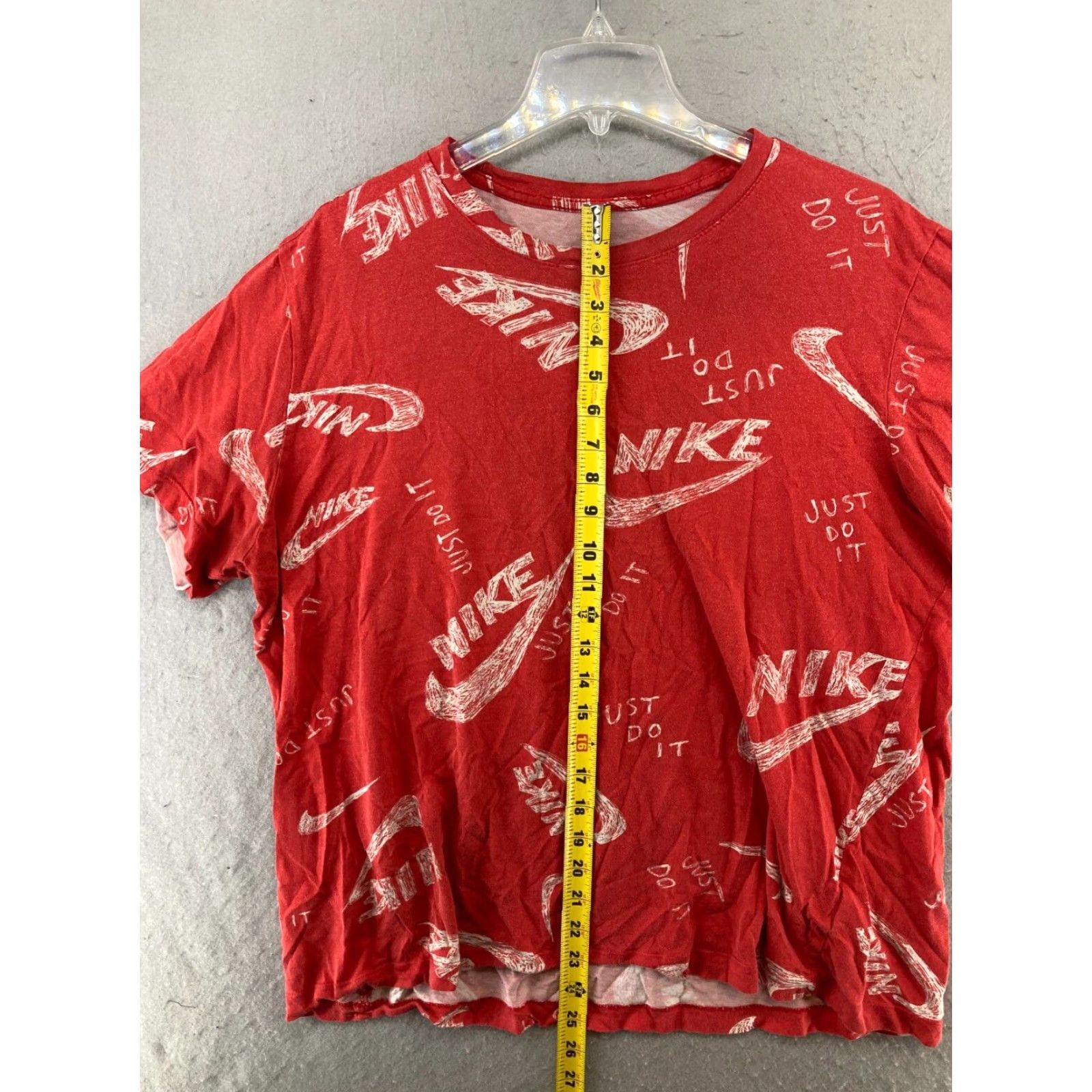 Nike Nike Graphic Print T-Shirt XL Red Crew Neck Short Sleeve 90s Sports Mens Size US XL / EU 56 / 4 - 3 Thumbnail