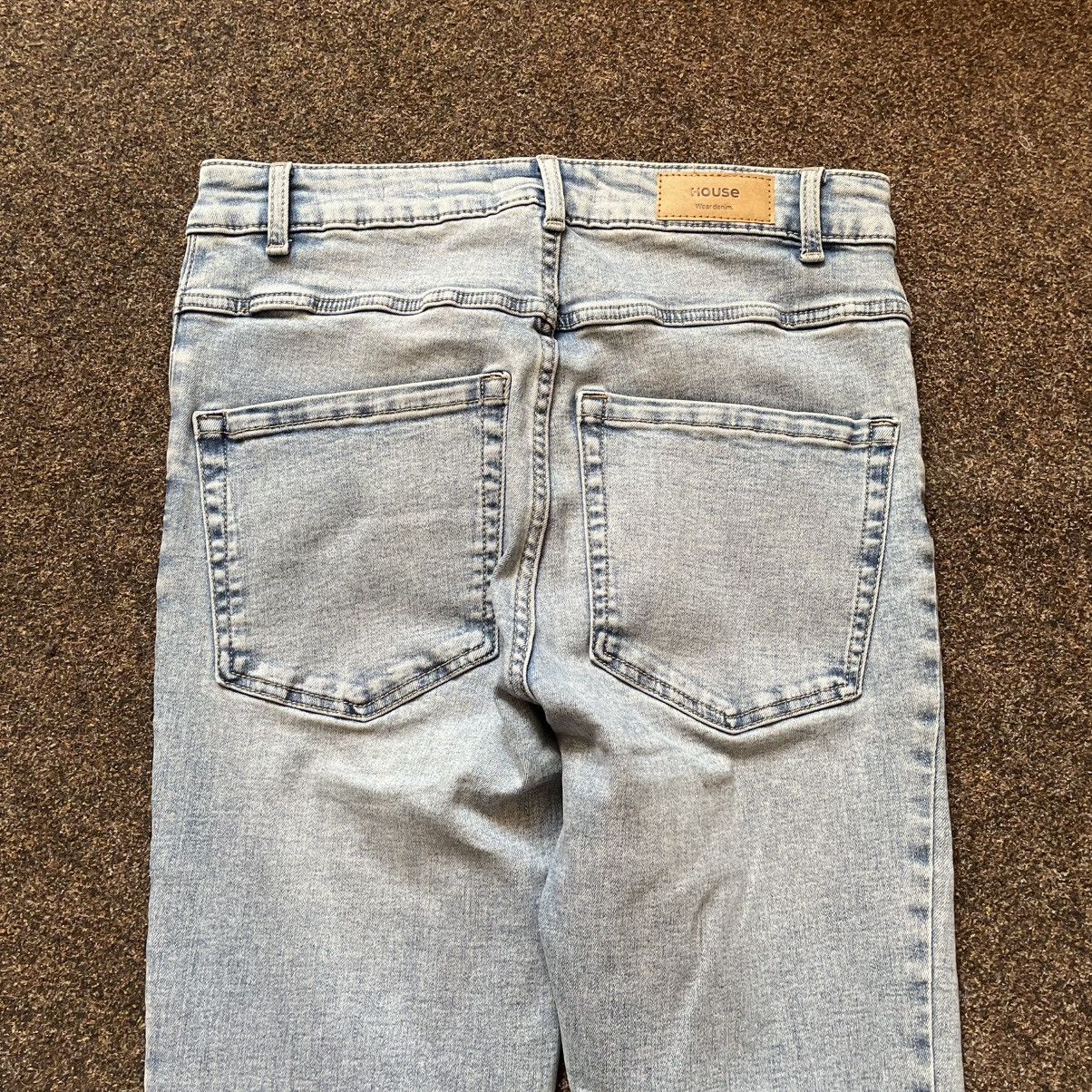 Vintage Vintage Y2K Faded Flare Jeans Wide Leg Bootcut Grunge Logo Size 32" / US 10 / IT 46 - 2 Thumbnail