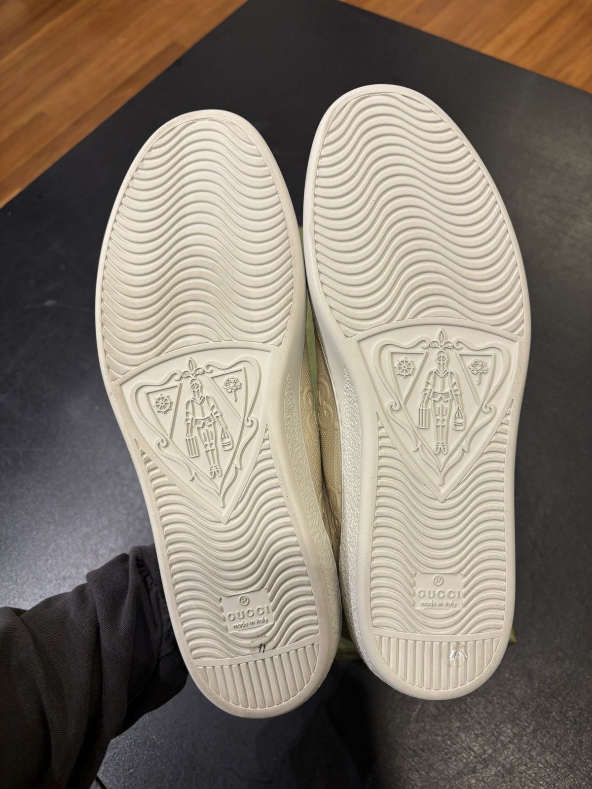 Gucci Ace Debossed Monogram Sneakers