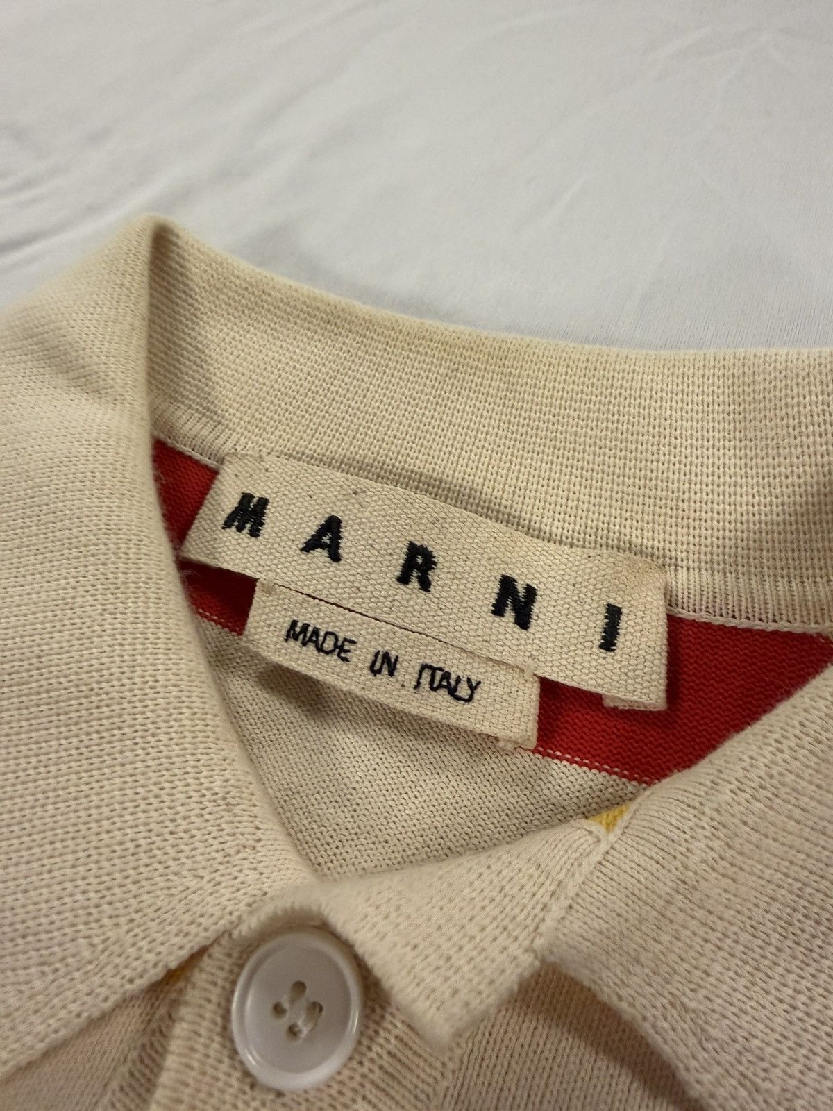 Marni Marni Multicolor Striped Asymmetrical Polo Size 46 / S Size US S / EU 44-46 / 1 - 4 Thumbnail