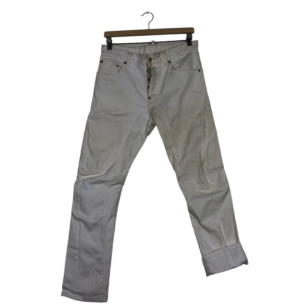 Dsquared2 🔥White Casual Denim Pants Dsquared2 Size US 30 / EU 46 - 11 Thumbnail