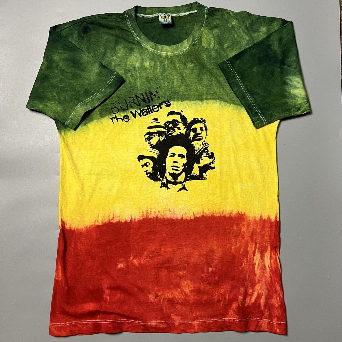 Vintage The wailers burnin bob marley reggae tasta tee