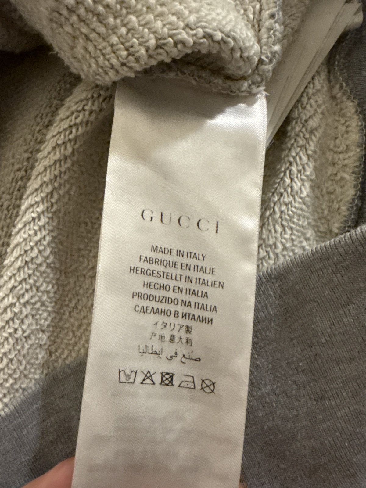 Gucci Gucci grey hoodie with dragon embroidery Size US S / EU 44-46 / 1 - 5 Thumbnail