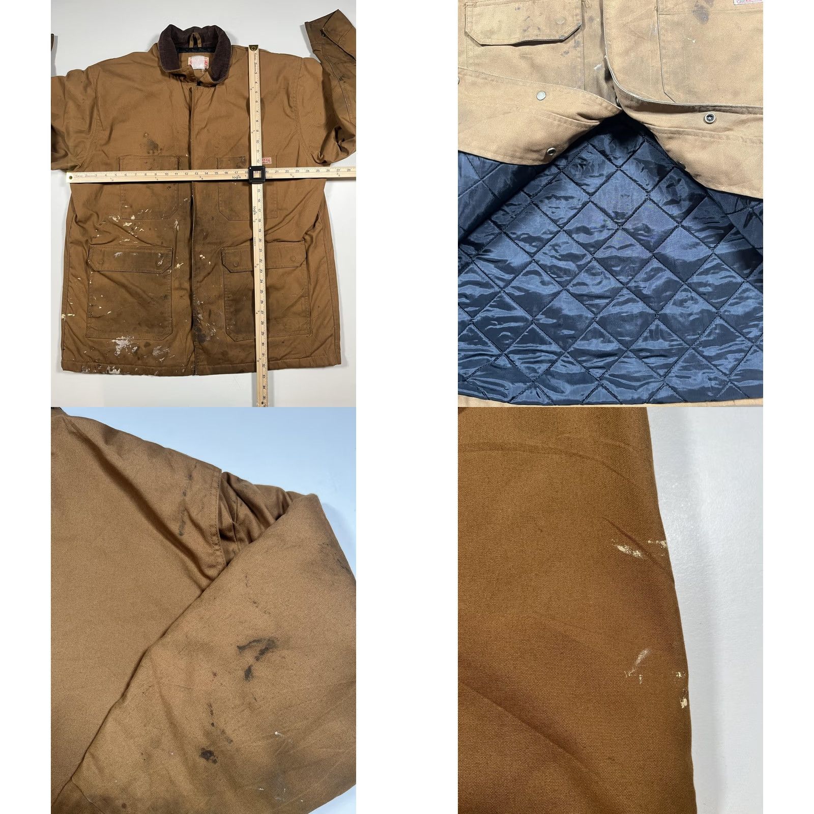 Red Kap Red Kap Coat Mens 2XL Brown Canvas Quilted Insulated Workwear Parka Full Zip Read Size US XXL / EU 58 / 5 - 8 Thumbnail