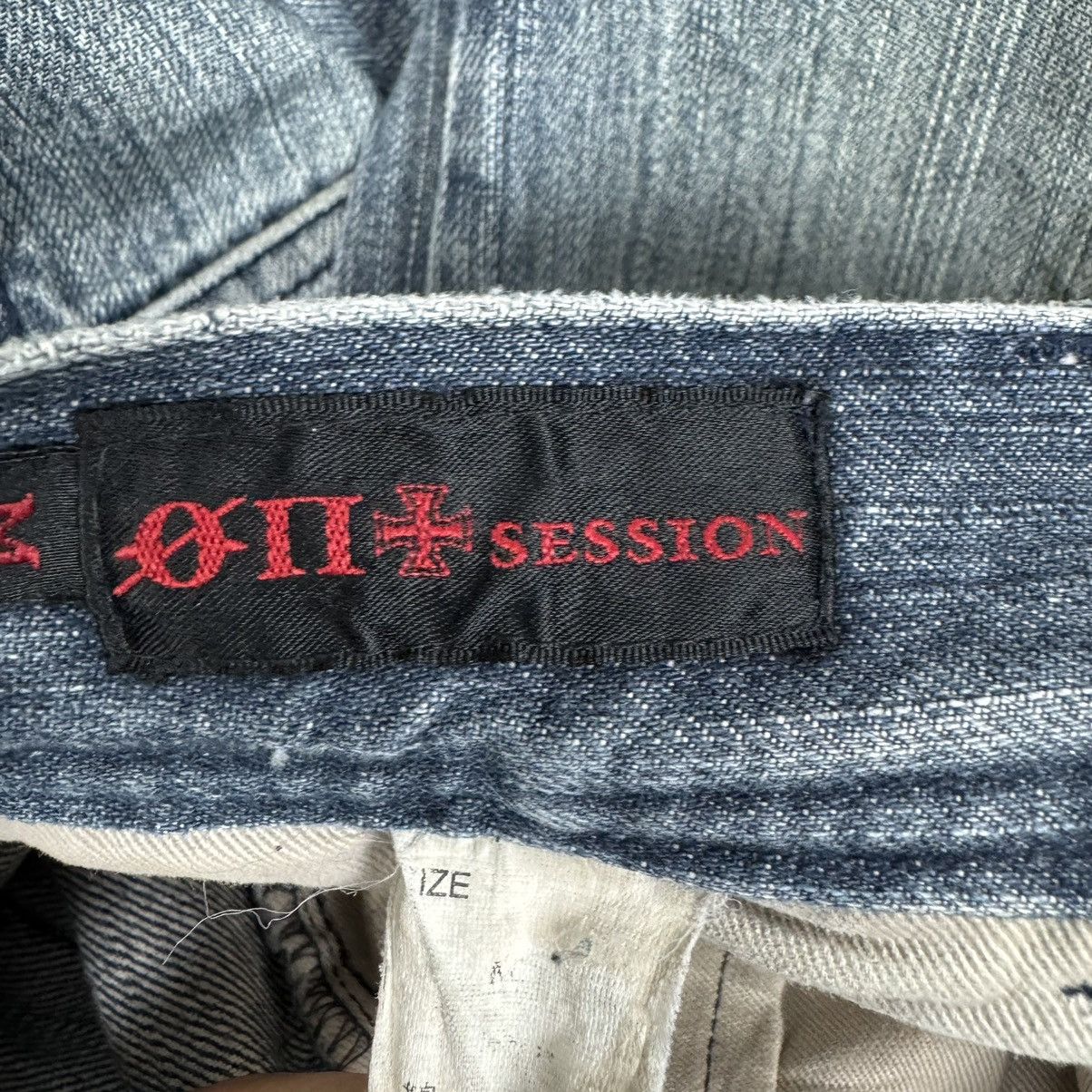 If Six Was Nine ☀️ON SESSION GOTHIC DENIM JEANS FLARE PANTS Size 32" / US 10 / IT 46 - 8 Thumbnail