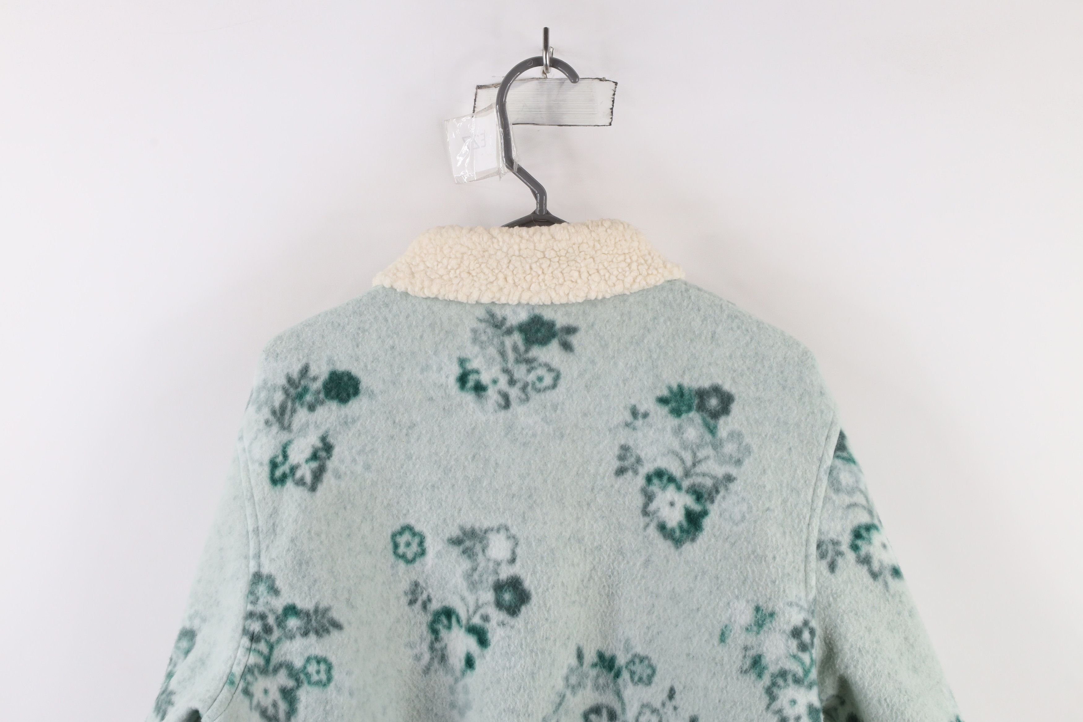 Vintage Vintage 90s Streetwear Flower All Over Print Fleece Jacket Size L / US 10 / IT 46 - 11 Thumbnail