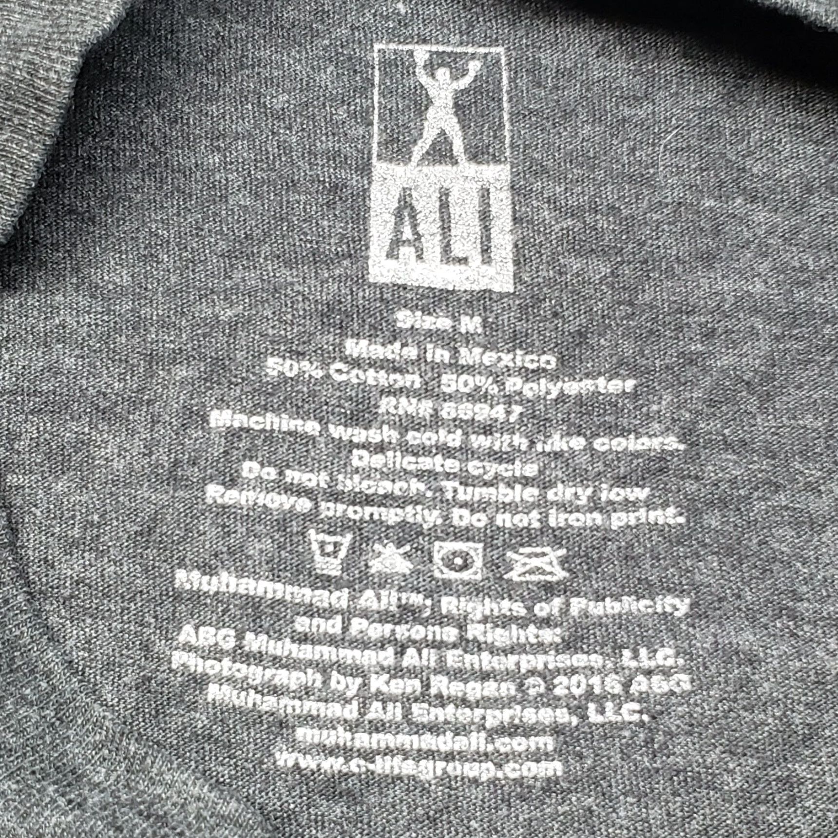 Vintage Ali T-Shirt Mens M Dark Gray The Greatest Print Short Sleeve Crew Neck Pullover Size US M / EU 48-50 / 2 - 4 Thumbnail