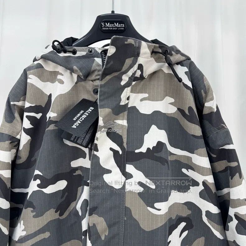 Balenciaga Balenciaga Printed Letter Snow Camo Jacket Size US S / EU 44-46 / 1 - 3 Thumbnail