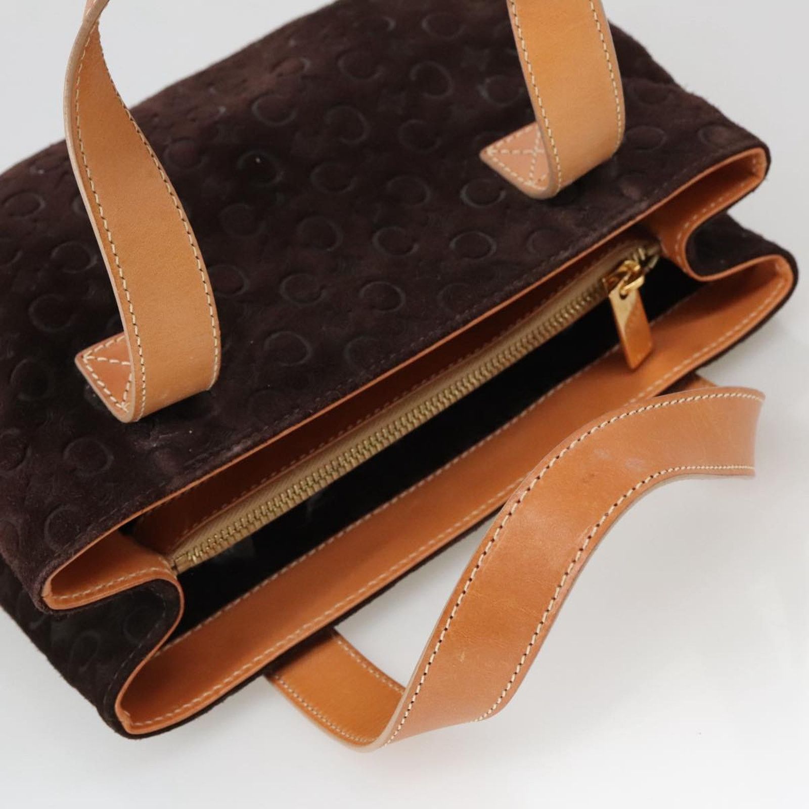 Celine C Logo Suede Tote Model Suede C Logo