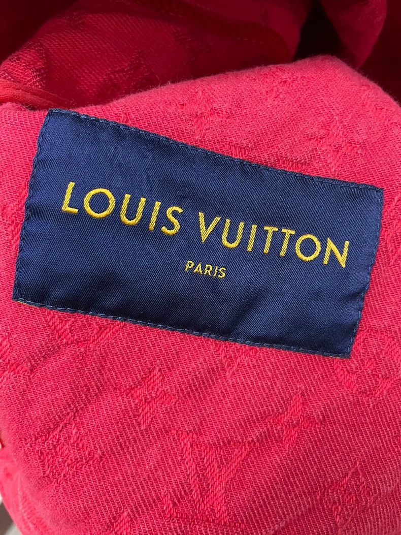 Louis Vuitton Louis Vuitton Red Logo Jacket Outerwear -2505 Size US L / EU 52-54 / 3 - 3 Thumbnail