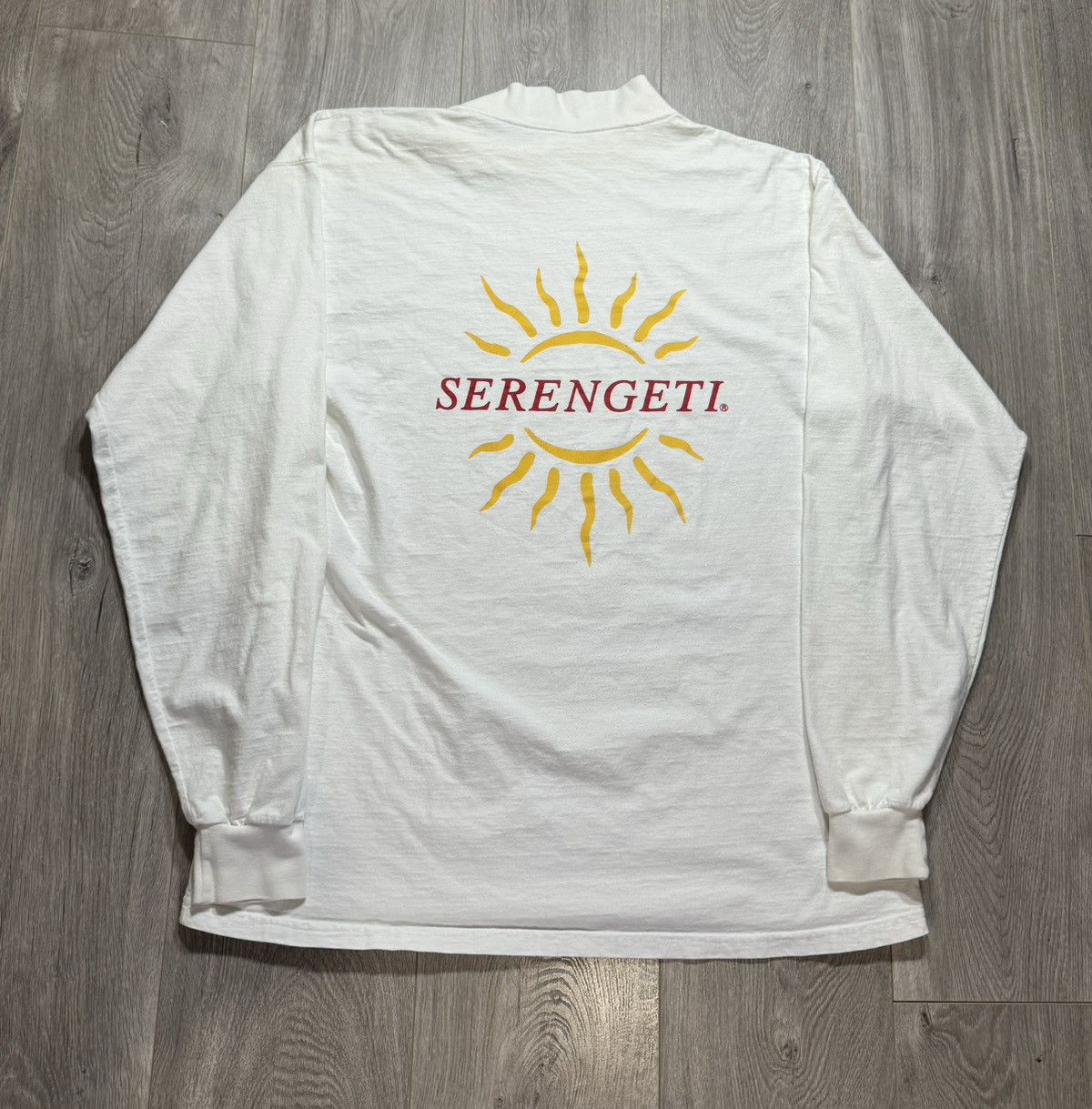 Vintage Vintage 80 90's SERENGETI Eyewear Sunglasses Promo Shirt Size US XL / EU 56 / 4 - 1 Thumbnail