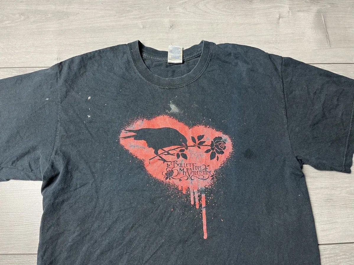 Band Tees Bullet for my valentine t-shirt rock vintage size Large Size US L / EU 52-54 / 3 - 3 Thumbnail