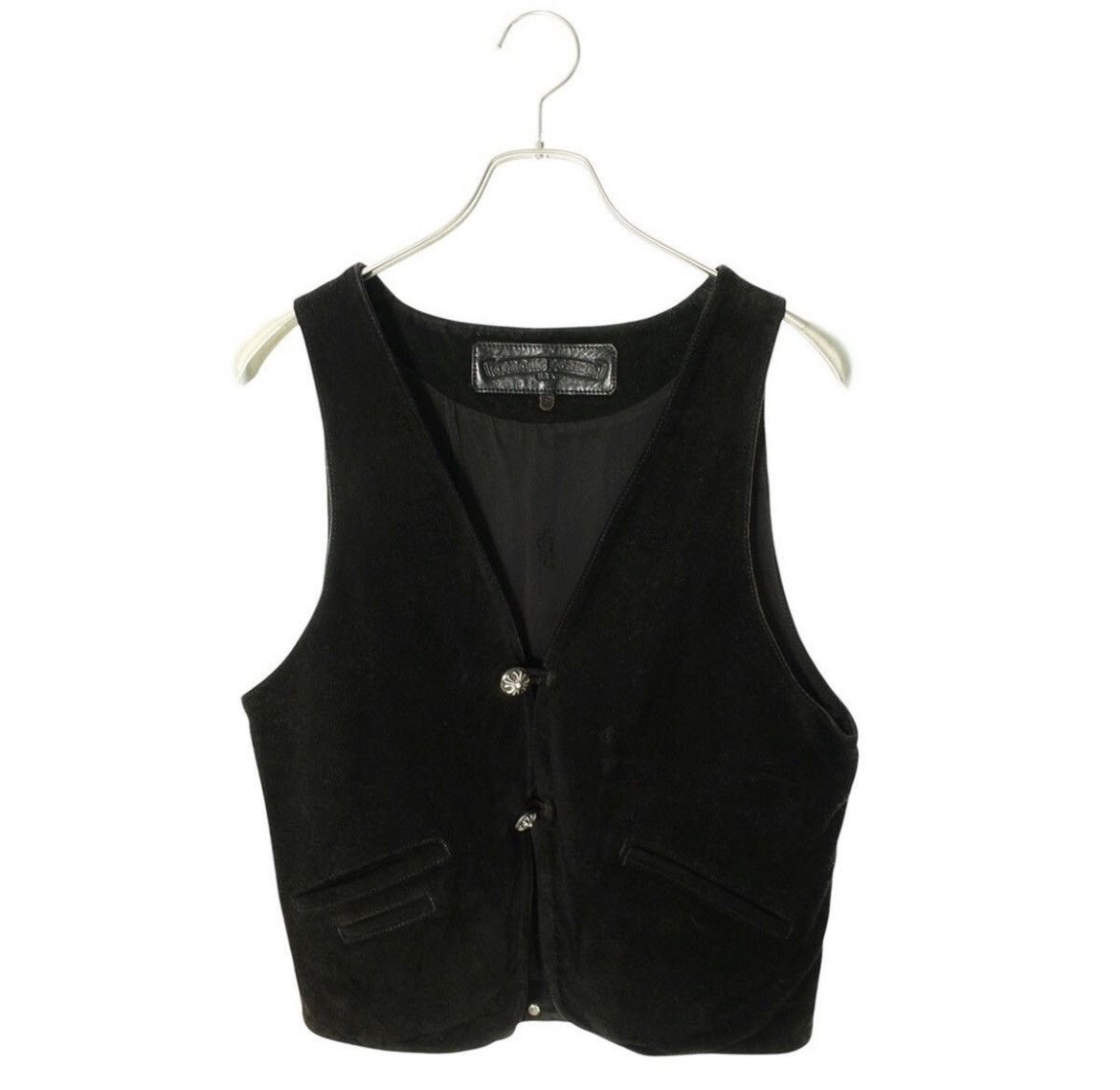 Chrome Hearts Chrome Hearts Classic Suede Leather Vest Size US S / EU 44-46 / 1 - 1 Thumbnail