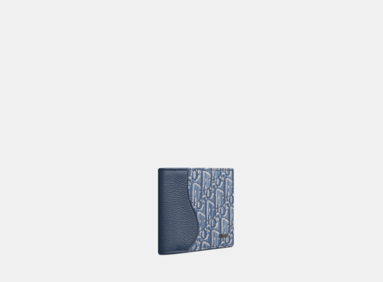 Dior o1w1db10426 2ADBC3 Size :OS / Saddle Bifold Wallet in Blue Size ONE SIZE - 2 Thumbnail