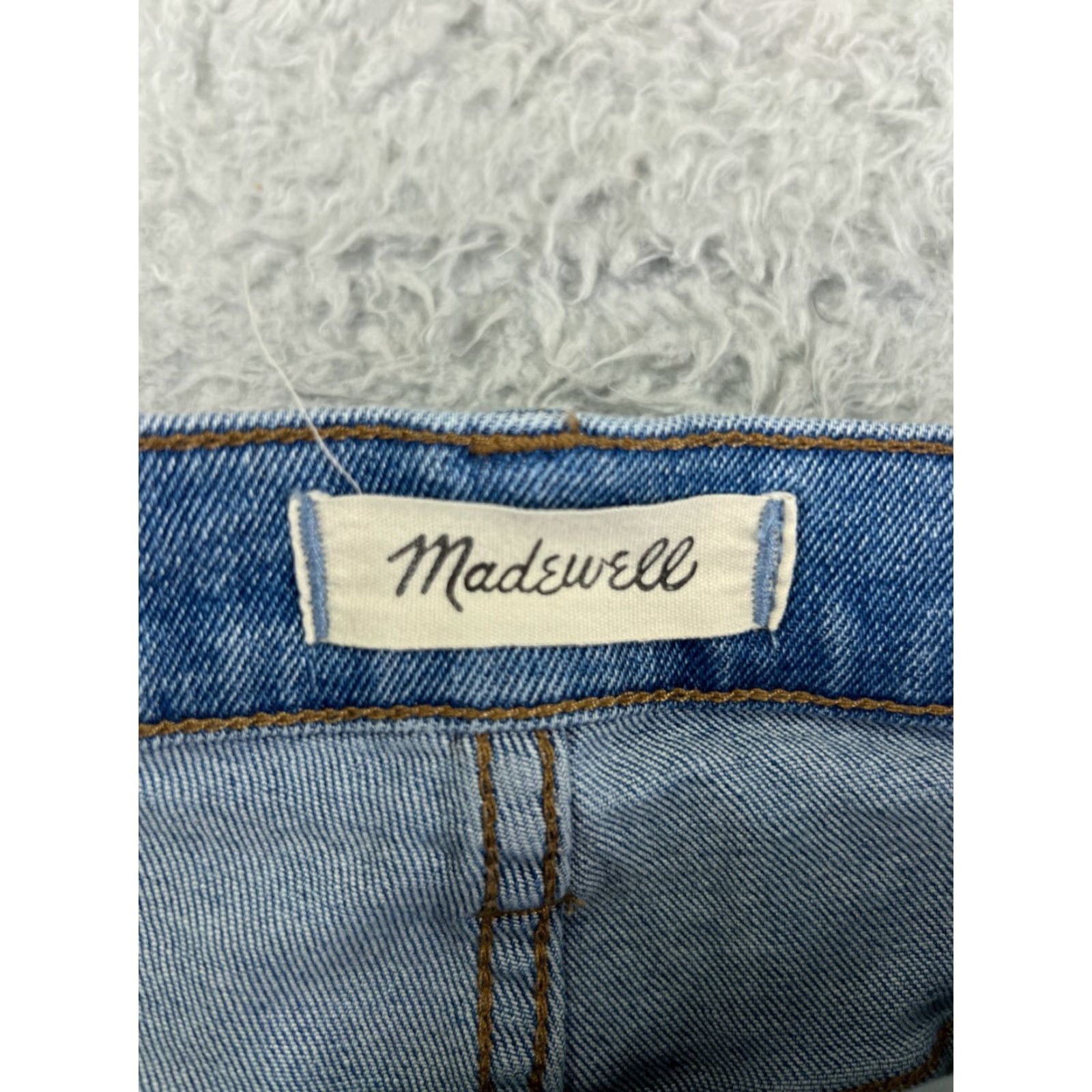 Madewell Madewell Jeans Womens 24 Blue Denim 10" High Rise Skinny Crop Cotton 24x25 Jeans Size 42" / US 20 - 6 Thumbnail