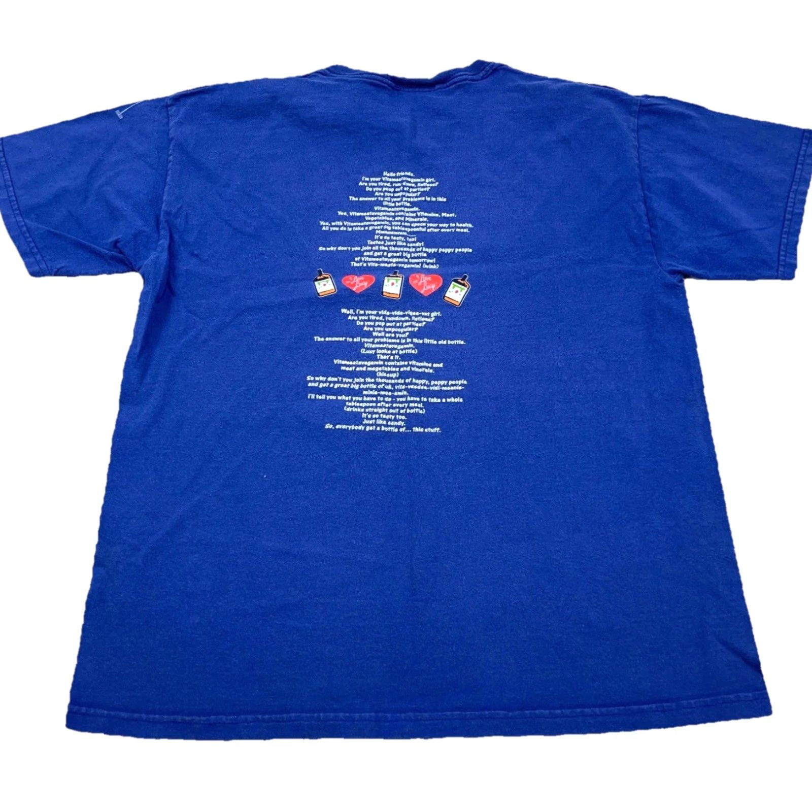 Vintage Vintage I Love Lucy Shirt Men Large Blue Tee Y2K TV Show Promo Adult Retro Size US L / EU 52-54 / 3 - 3 Thumbnail