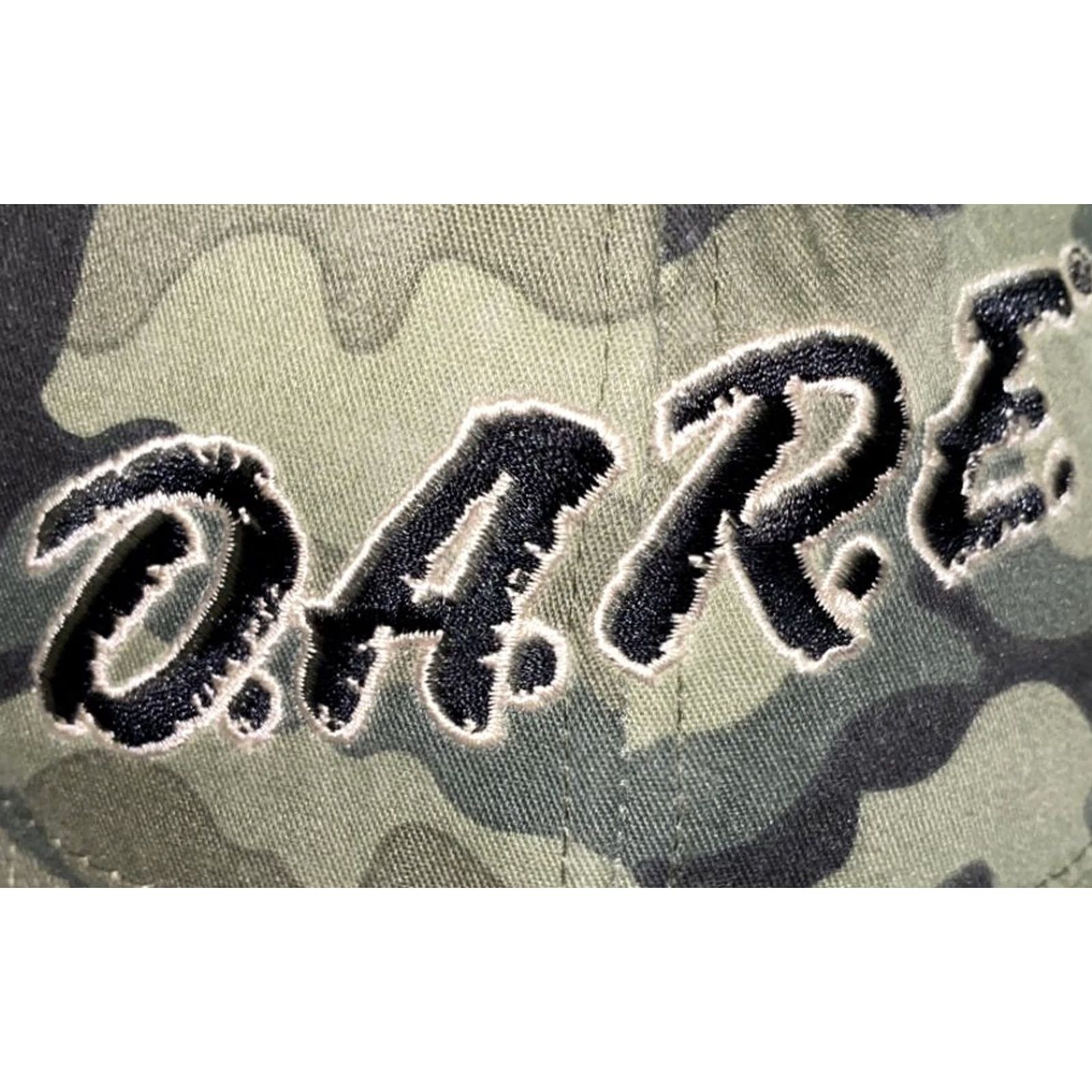 Vintage Dare To Resist Drugs Camouflage Strapback Hat Adjustable Men Green Camouflage Cotton Size ONE SIZE - 2 Thumbnail
