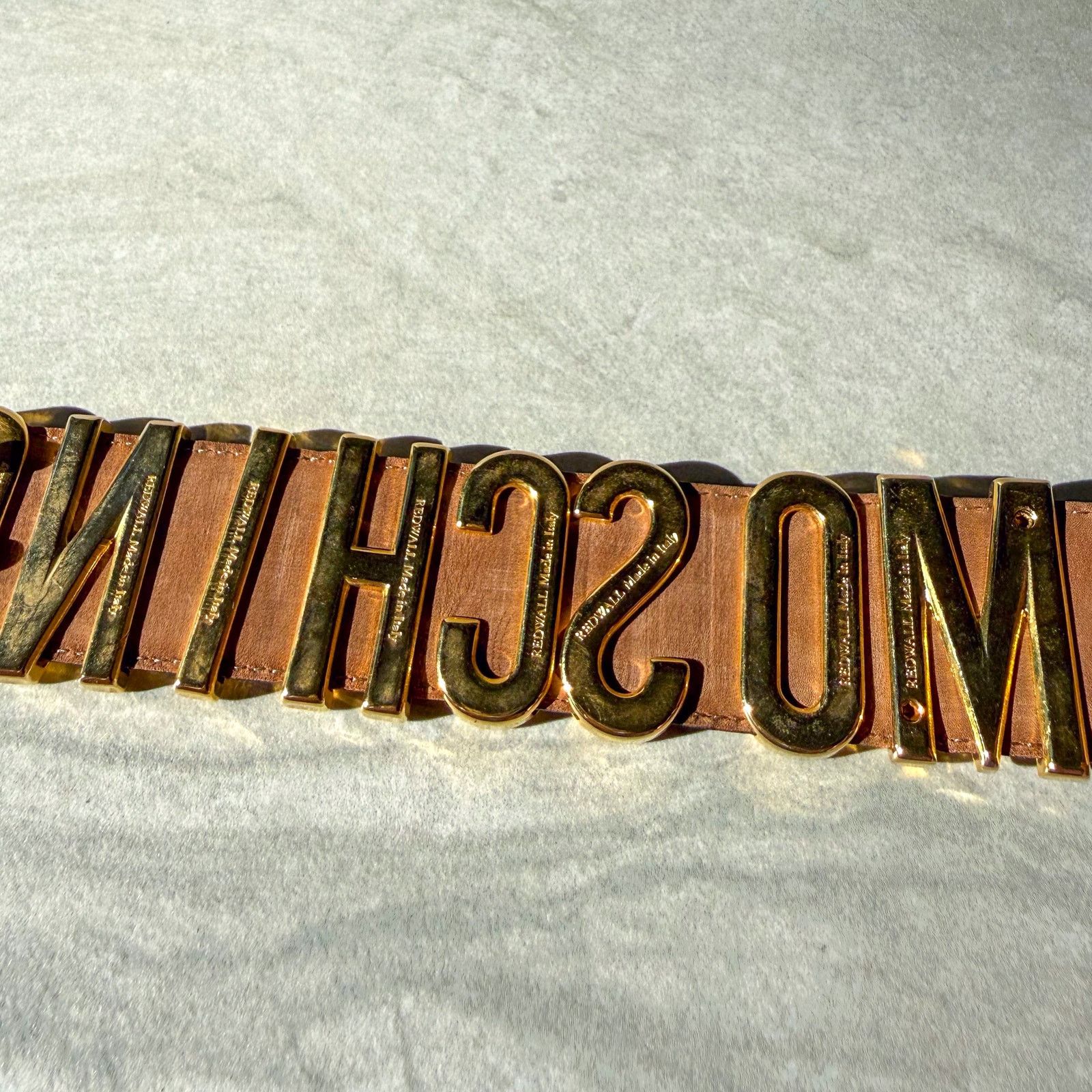 Moschino Moschino Leather Belt Size ONE SIZE - 3 Thumbnail