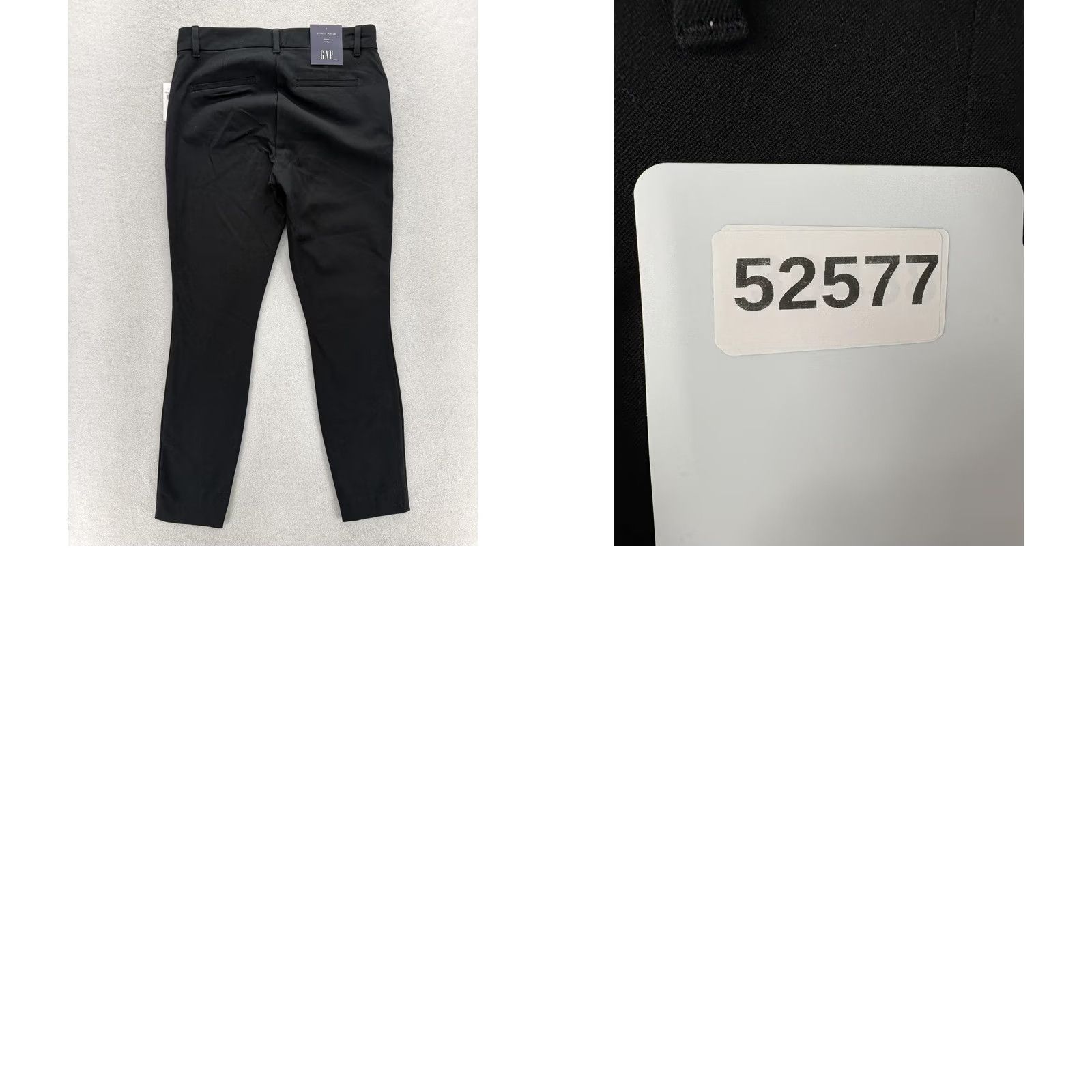 Gap Gap Signature Ankle Pants Womens 2 Black Stretch Twill Career Slim Pockets Zipper Button Front Flat Front Fall 28in Inseam Mens? Size 26" / US 2 / IT 38 - 9 Thumbnail