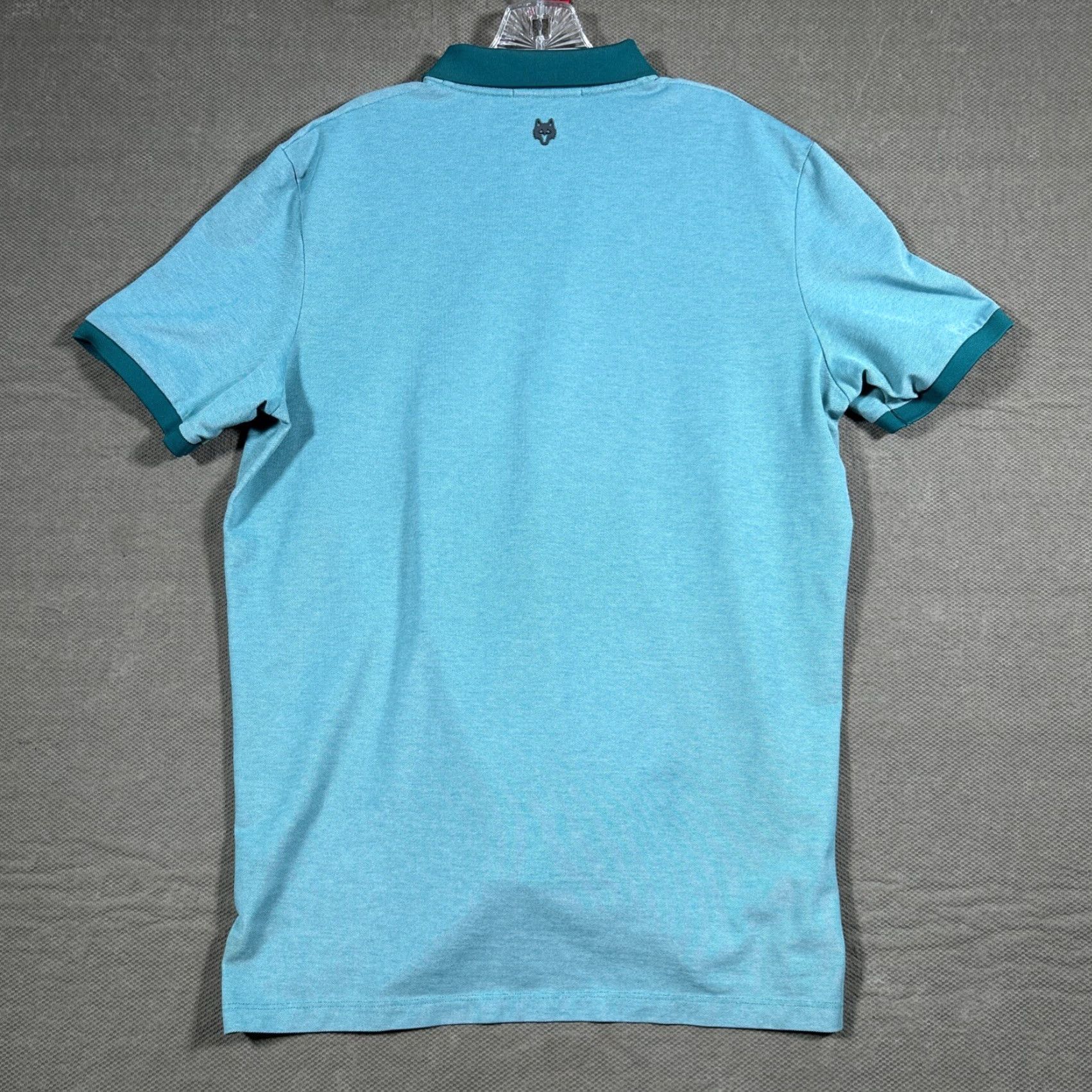 Vintage Greyson Polo Mens L Size Turquoise Green Performance Stretch Golf Polo Short Sleeve Blue Solid Logo Size US L / EU 52-54 / 3 - 3 Thumbnail