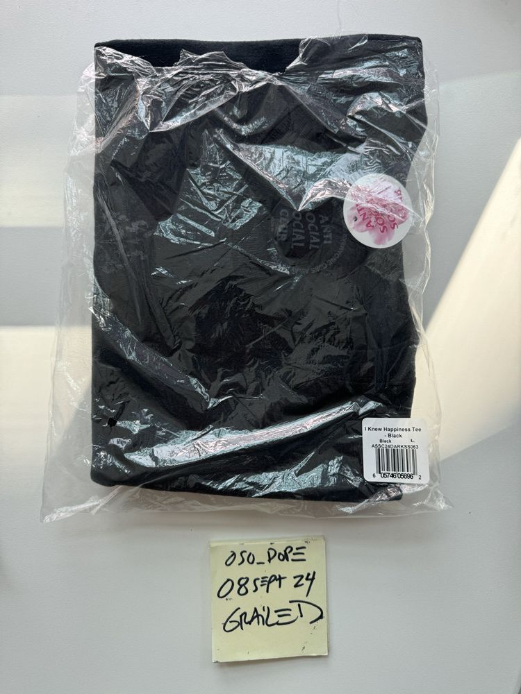 Anti Social Social Club assc 'i knew happiness' tee (blk) L Size US L / EU 52-54 / 3 - 3 Thumbnail